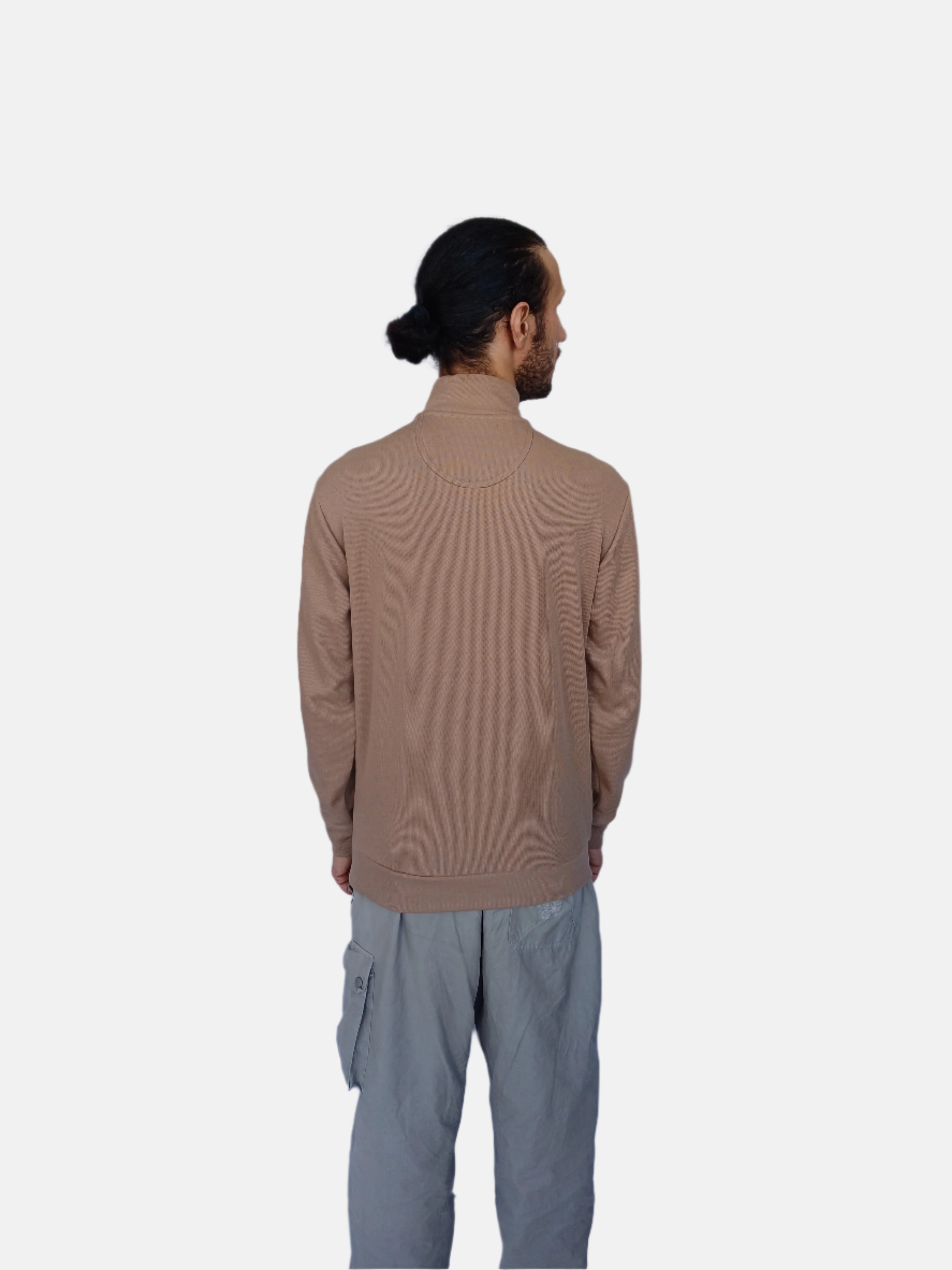 Sweat-shirt à col cheminée et fermeture éclair à 1/4 pour homme de Brown USPolo Assn.