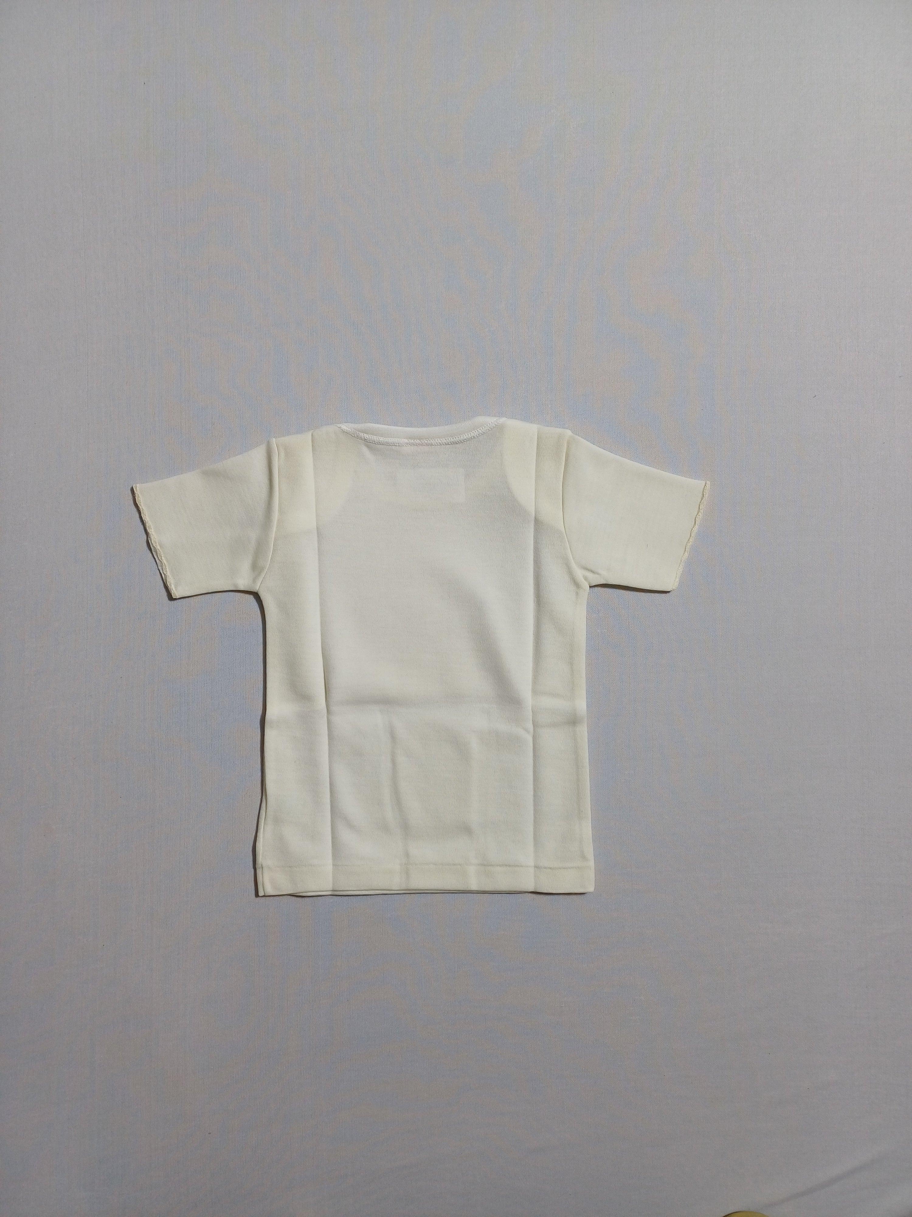T-SHIRT BLANC BÉBÉ FILLE BRUMMEL SS