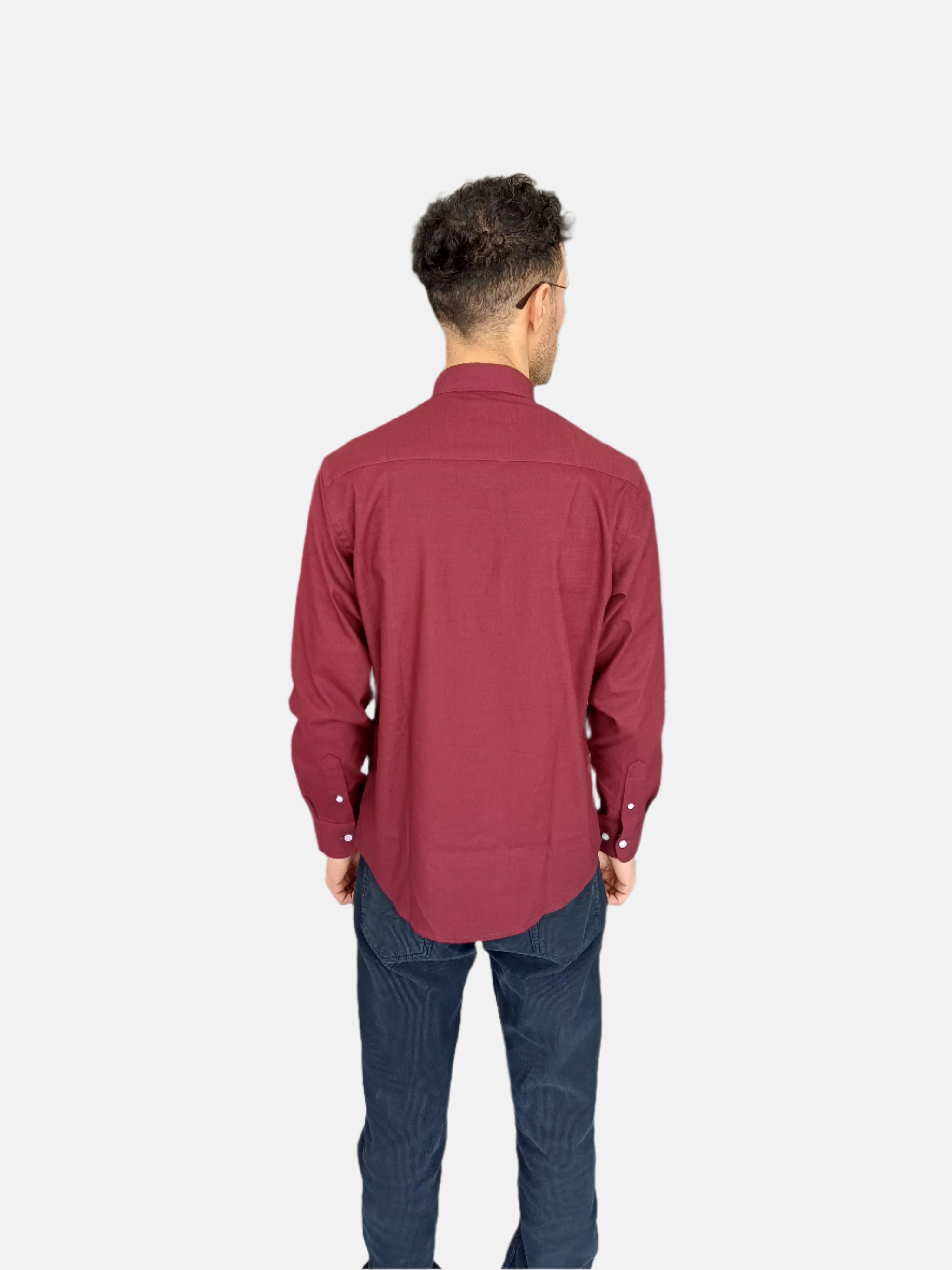 Ralph Lauren Men Slim Fit Shirt Maroon 41381