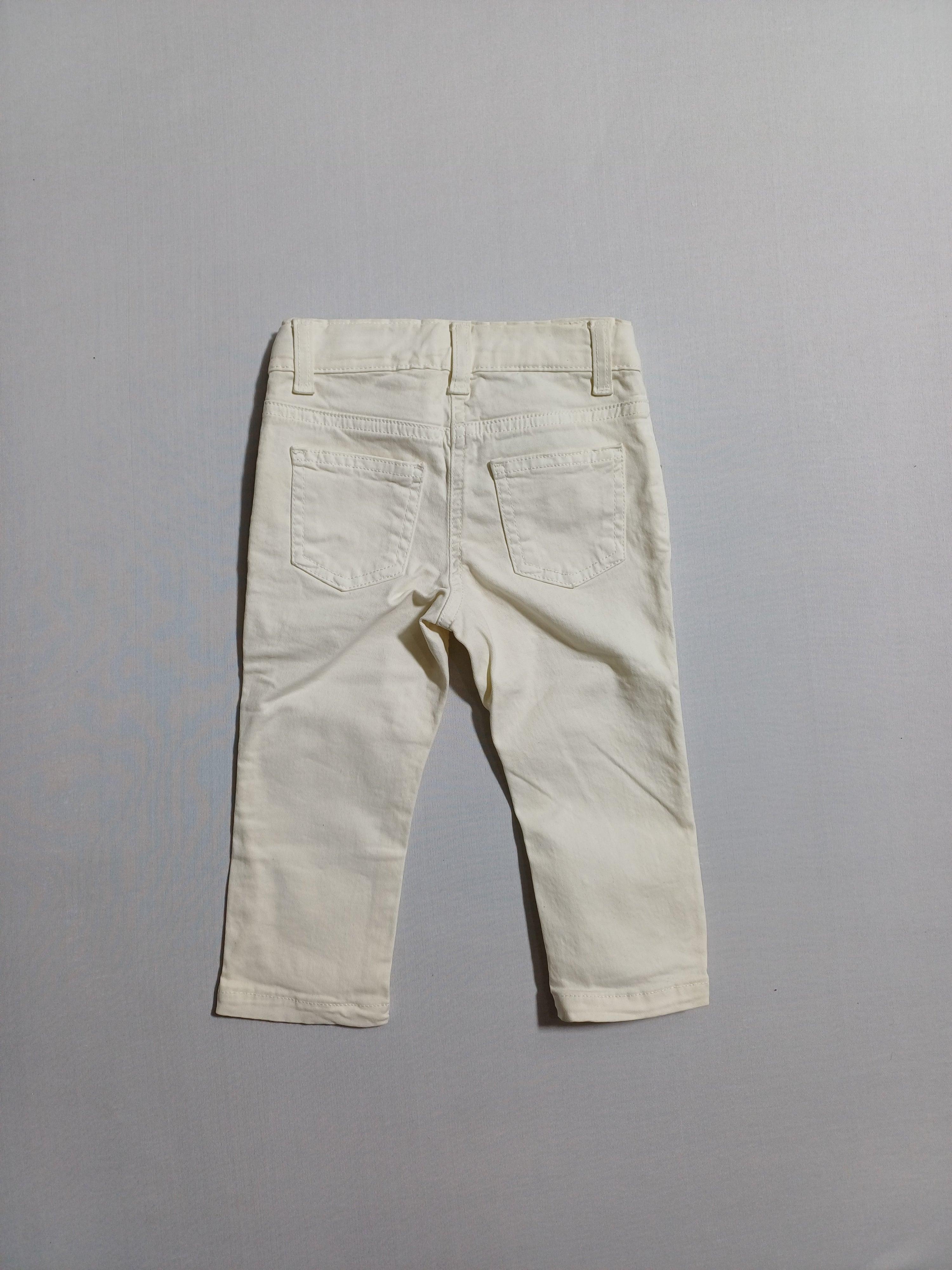 JEAN RUBACUORI BLANC-12M BÉBÉ FILLE