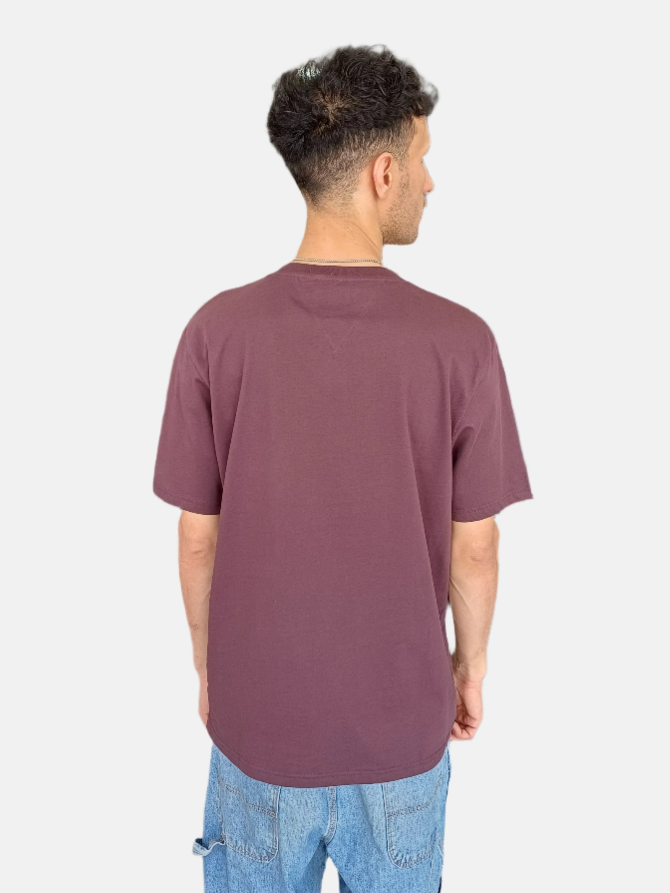 Tommy Jeans Men Round Neck T-Shirt 5 Brown Coffee 4053288249