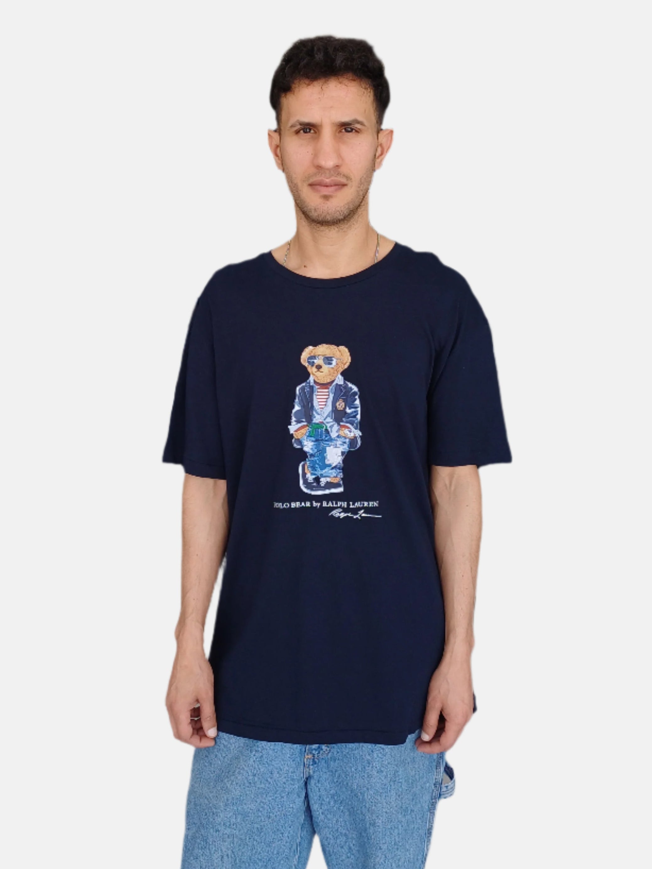 Polo Ralph Lauren Men Round Neck T-Shirt Classic Fit Navy N 710854497024