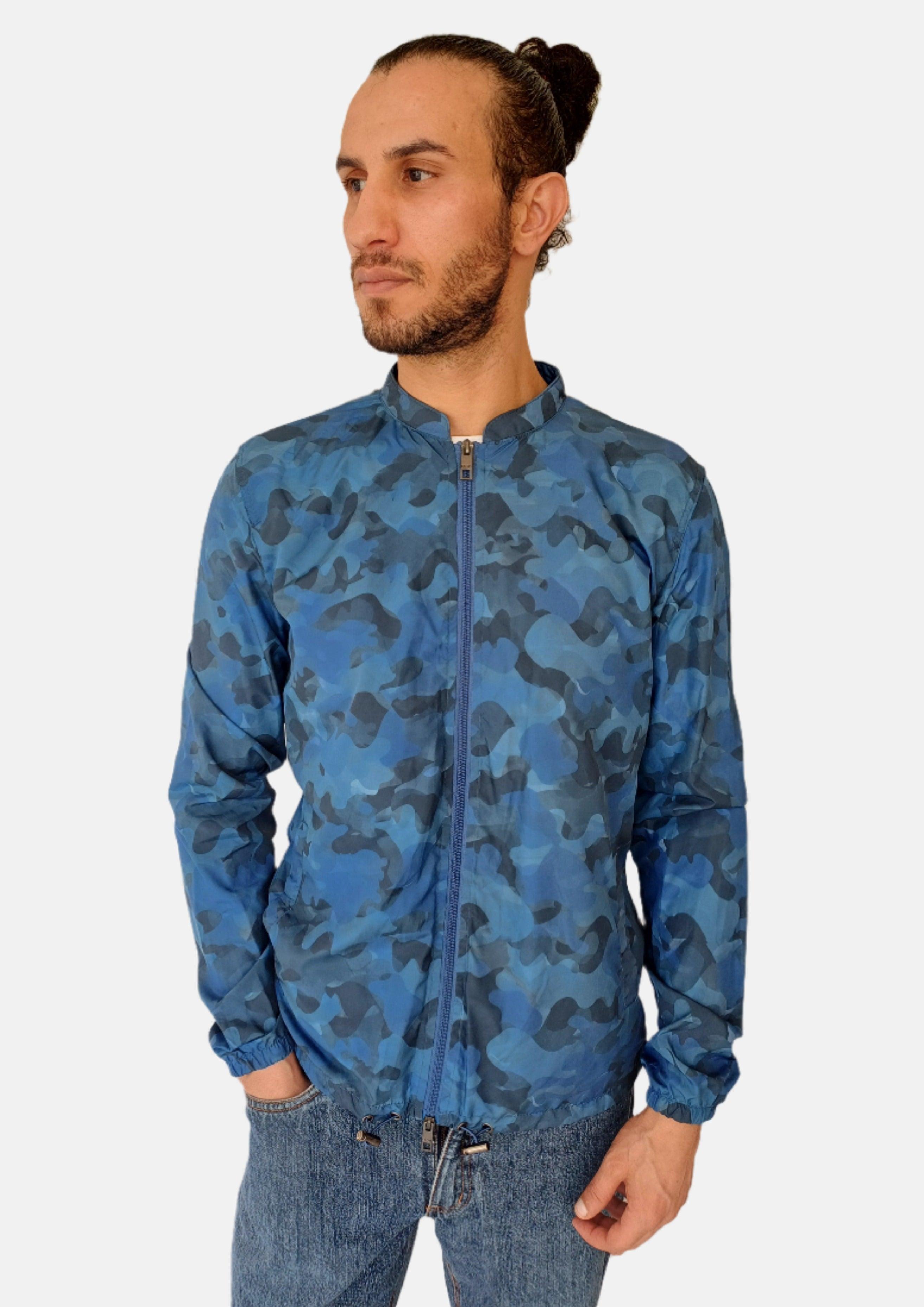 Vestes zippées pour hommes LIU.JO Blue SWEATCAM