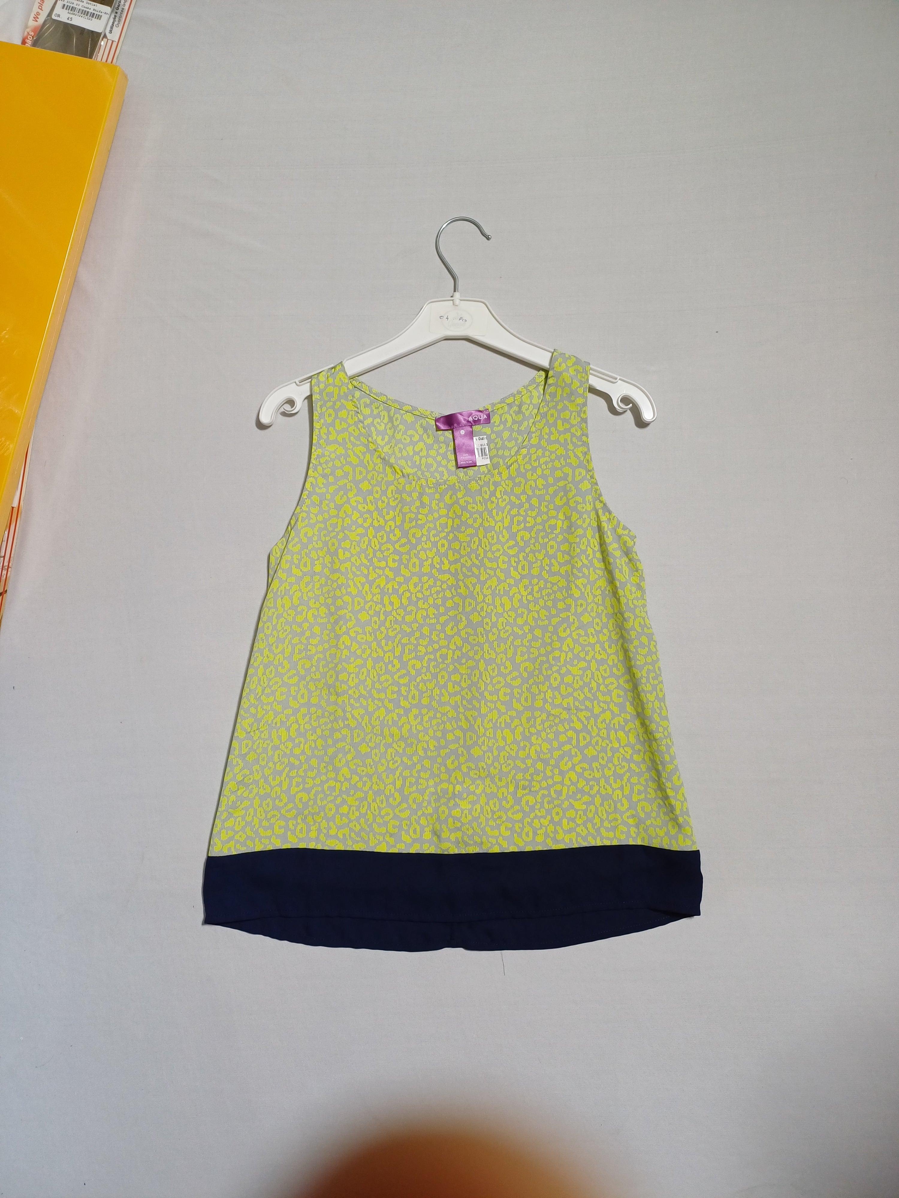 Haut sans manches pour fille AQUA YELLOW-S