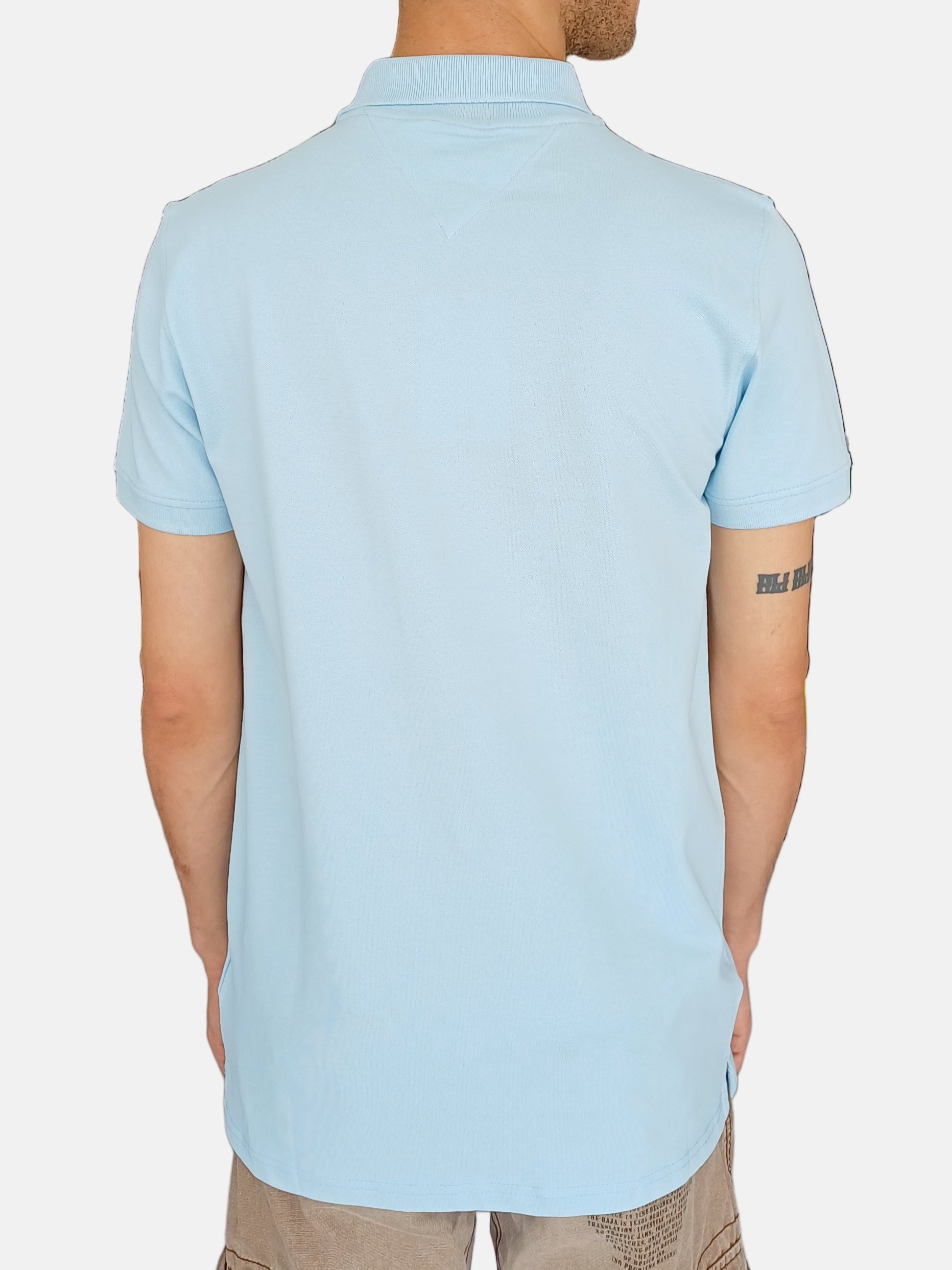 Tommy Hilfiger Men Polo T-Shirt Aqua Blue M197020012