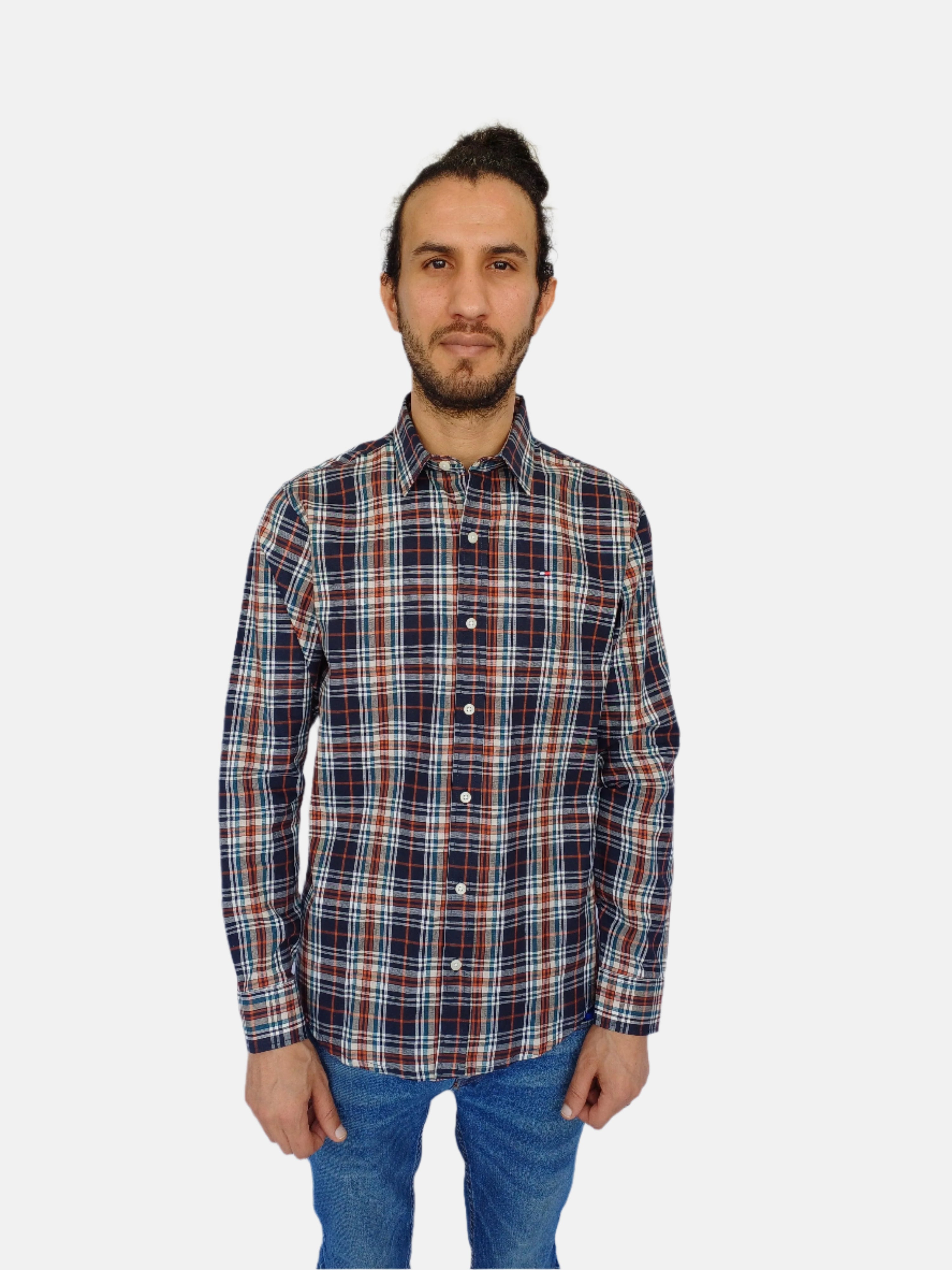 Chemise à carreaux multiples Tommy Hilfiger pour homme