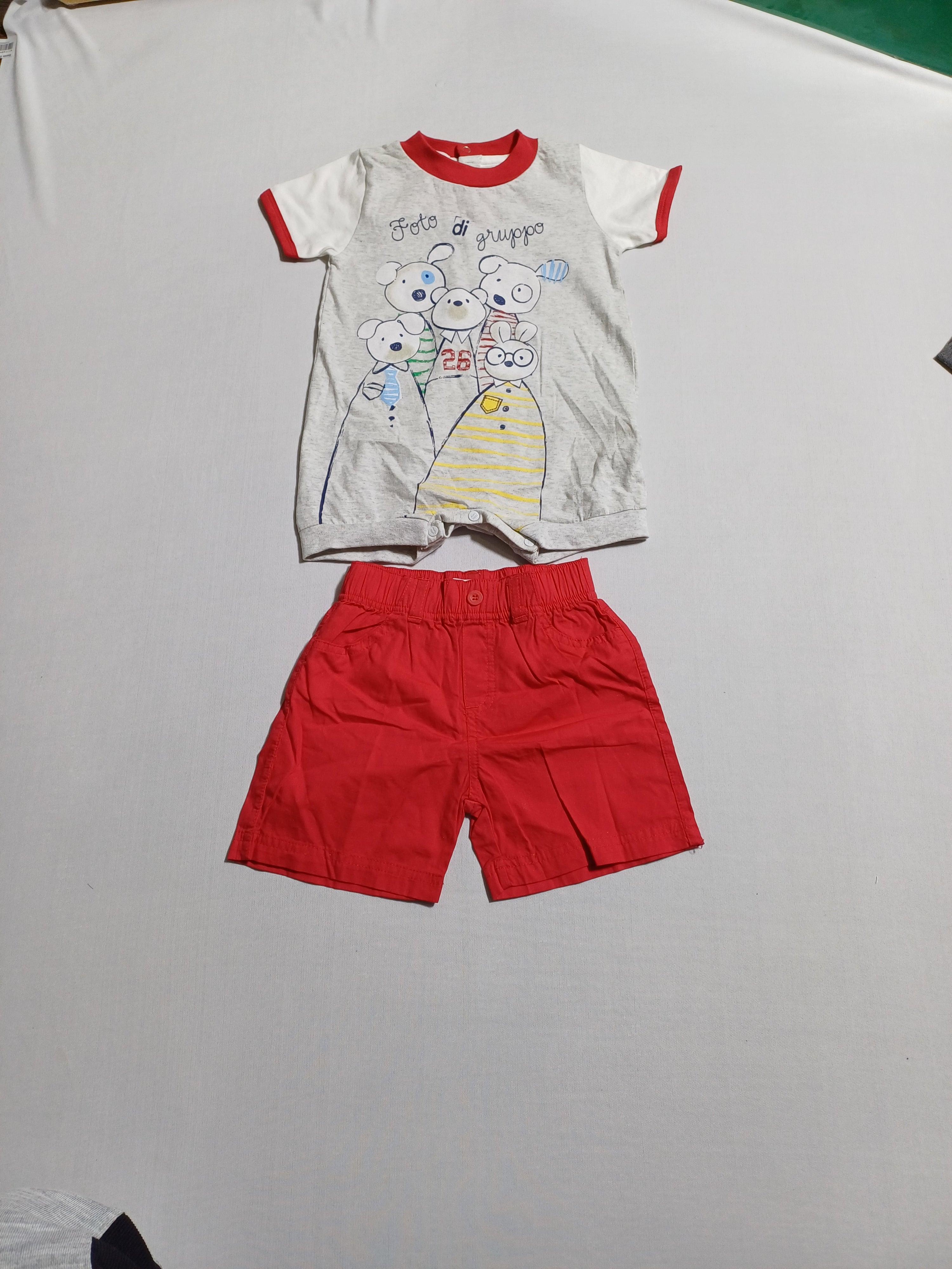 MONTEFIORE 9M ENSEMBLE 2PCS BARBOTEUSE+SHORT