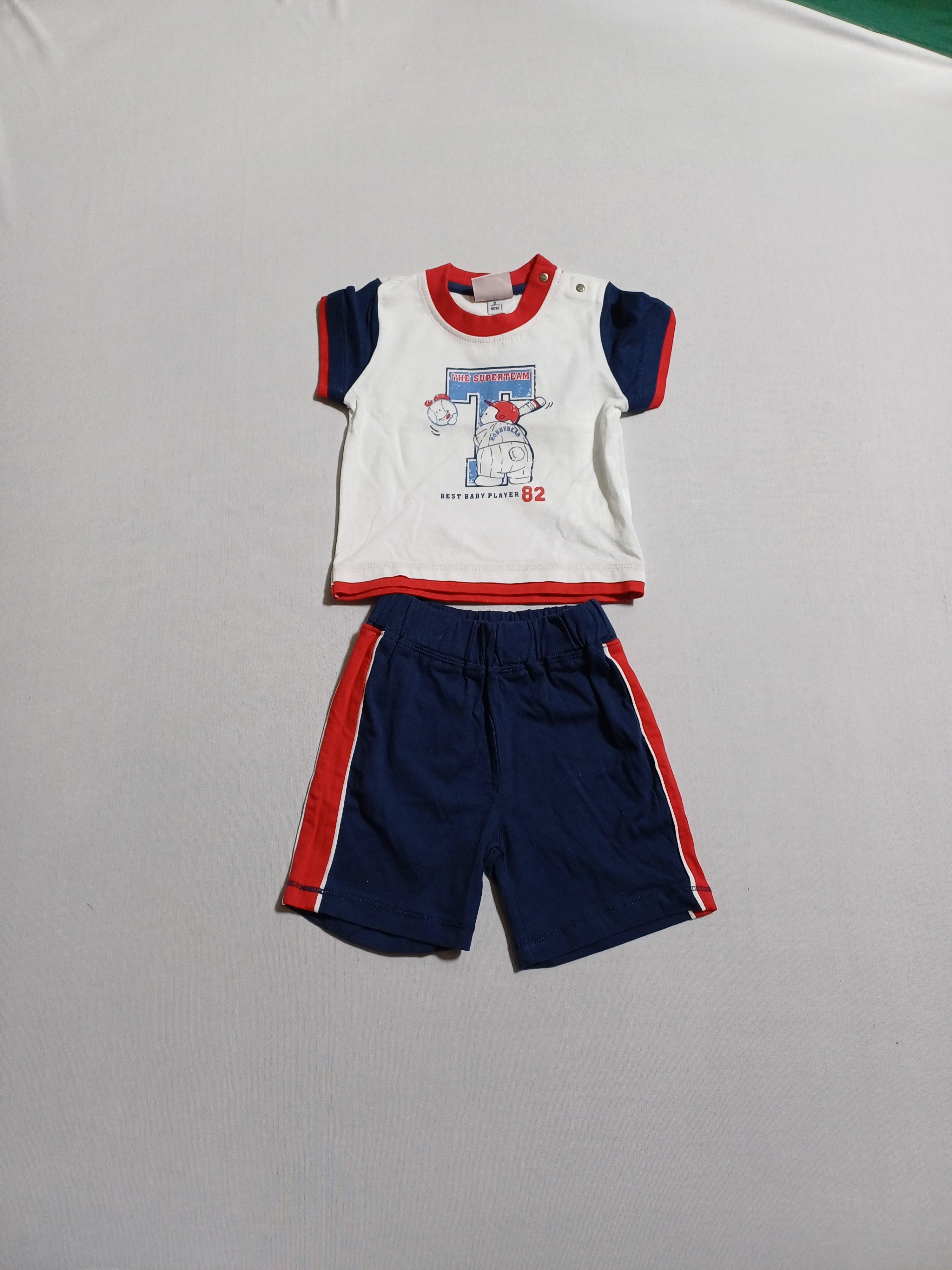 ENSEMBLE 2 PIÈCES MONTEFIORE 6M RN T-SHIRT + SHORT