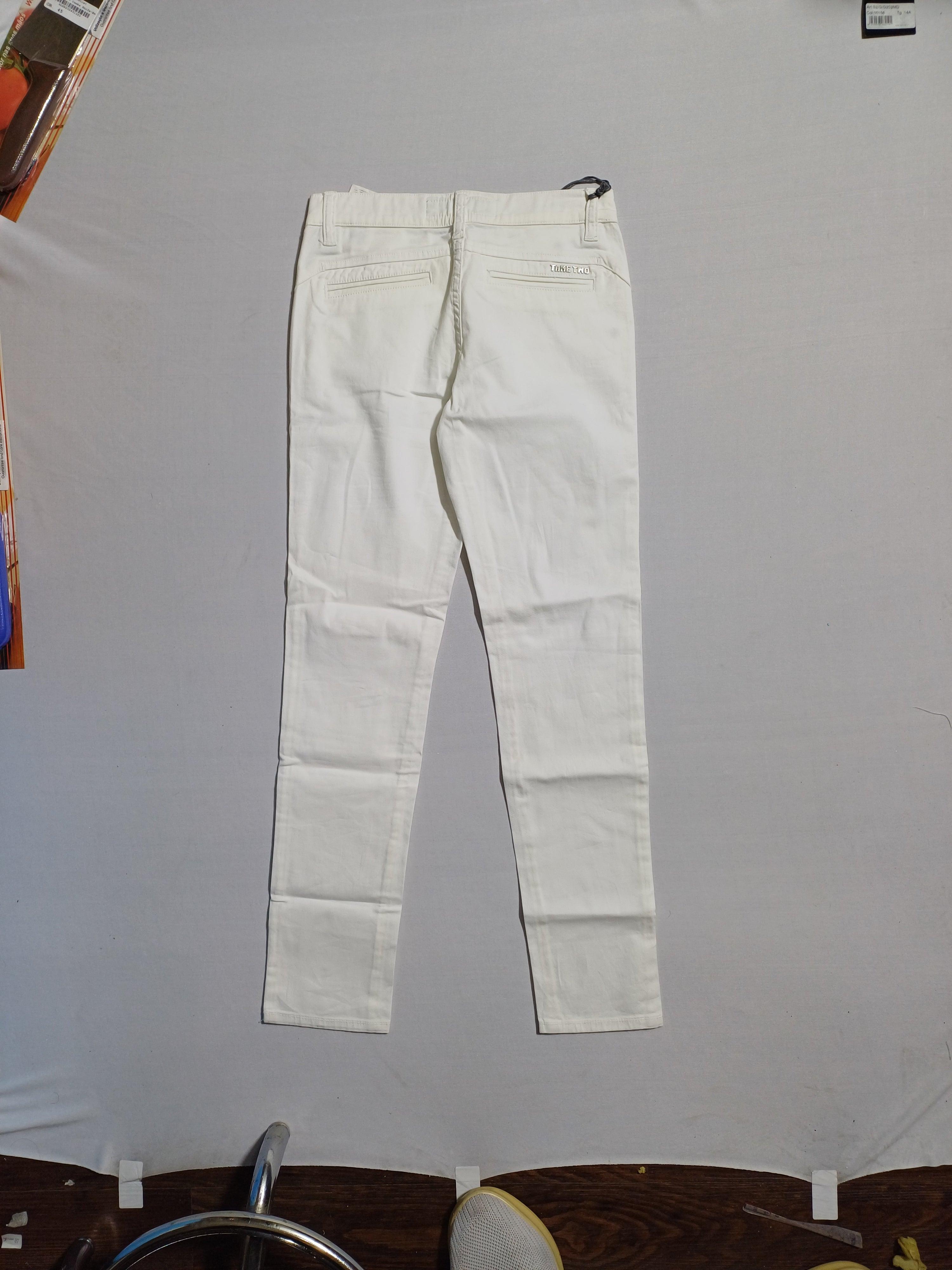 TAKE TWO WHITE-10Y C9132 PANTALON FILLE
