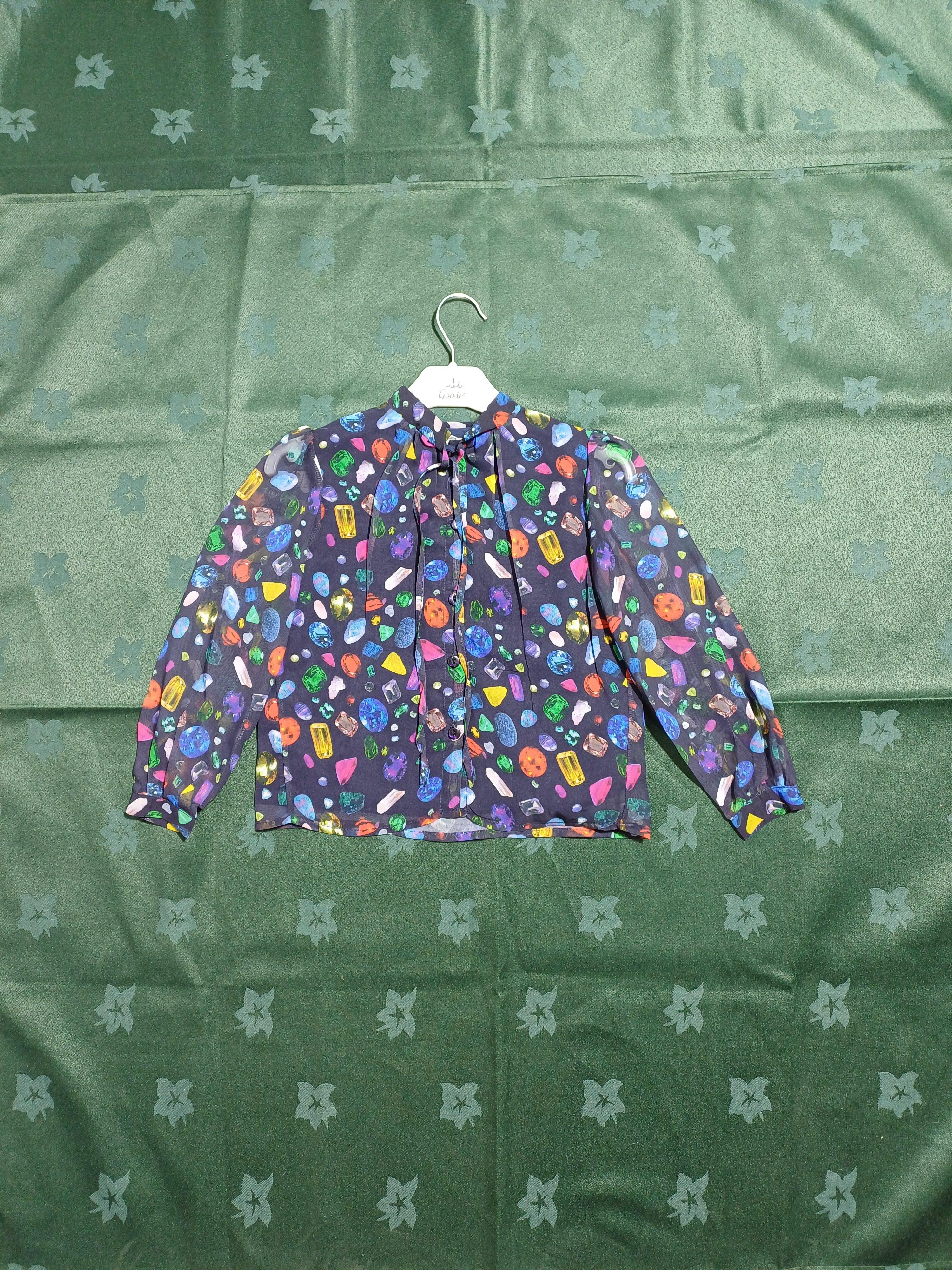 G17Y50818 CHEMISE FILLE MULTI-3-4Y NOIRE À MANCHES LONGUES