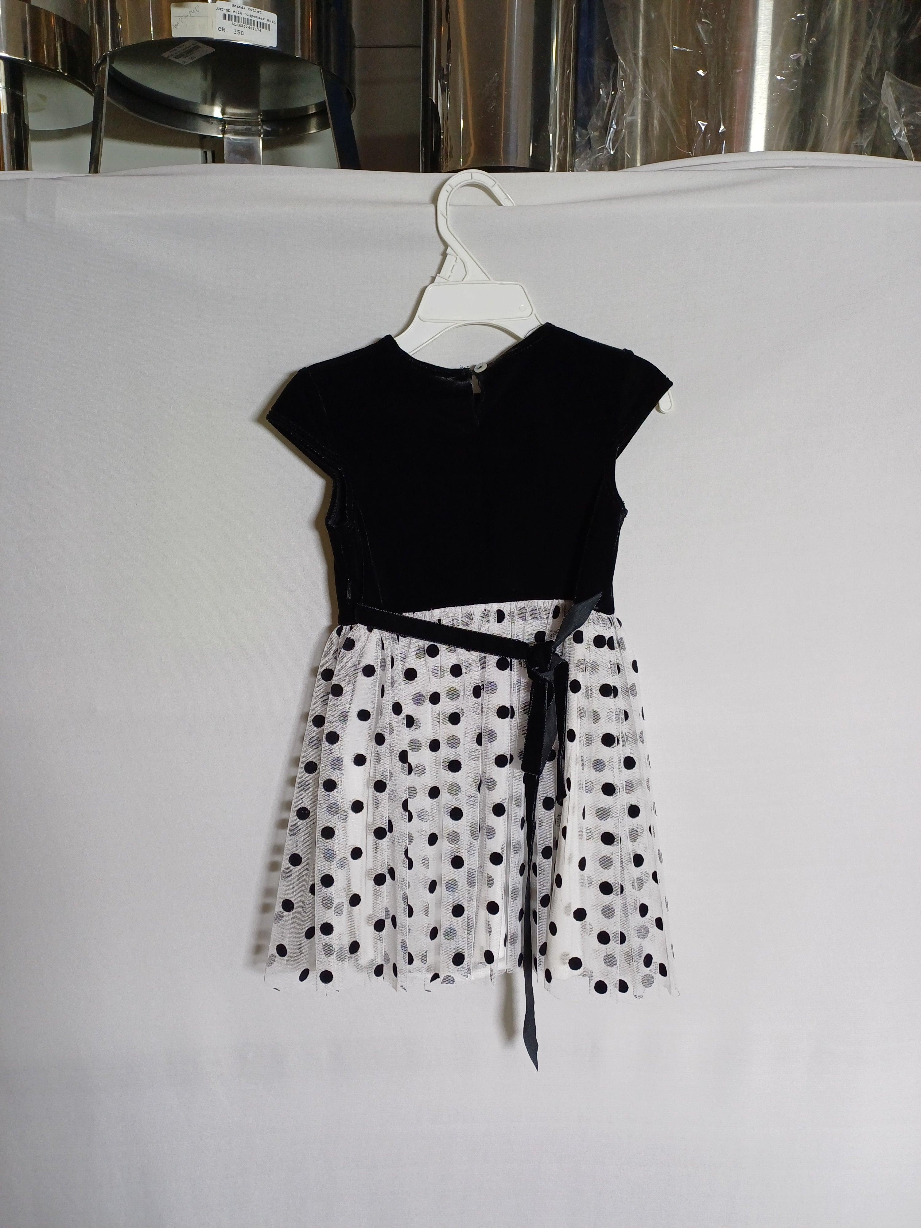 ROBE FILLE DAVID CHARLES BLACK-2Y DC0014