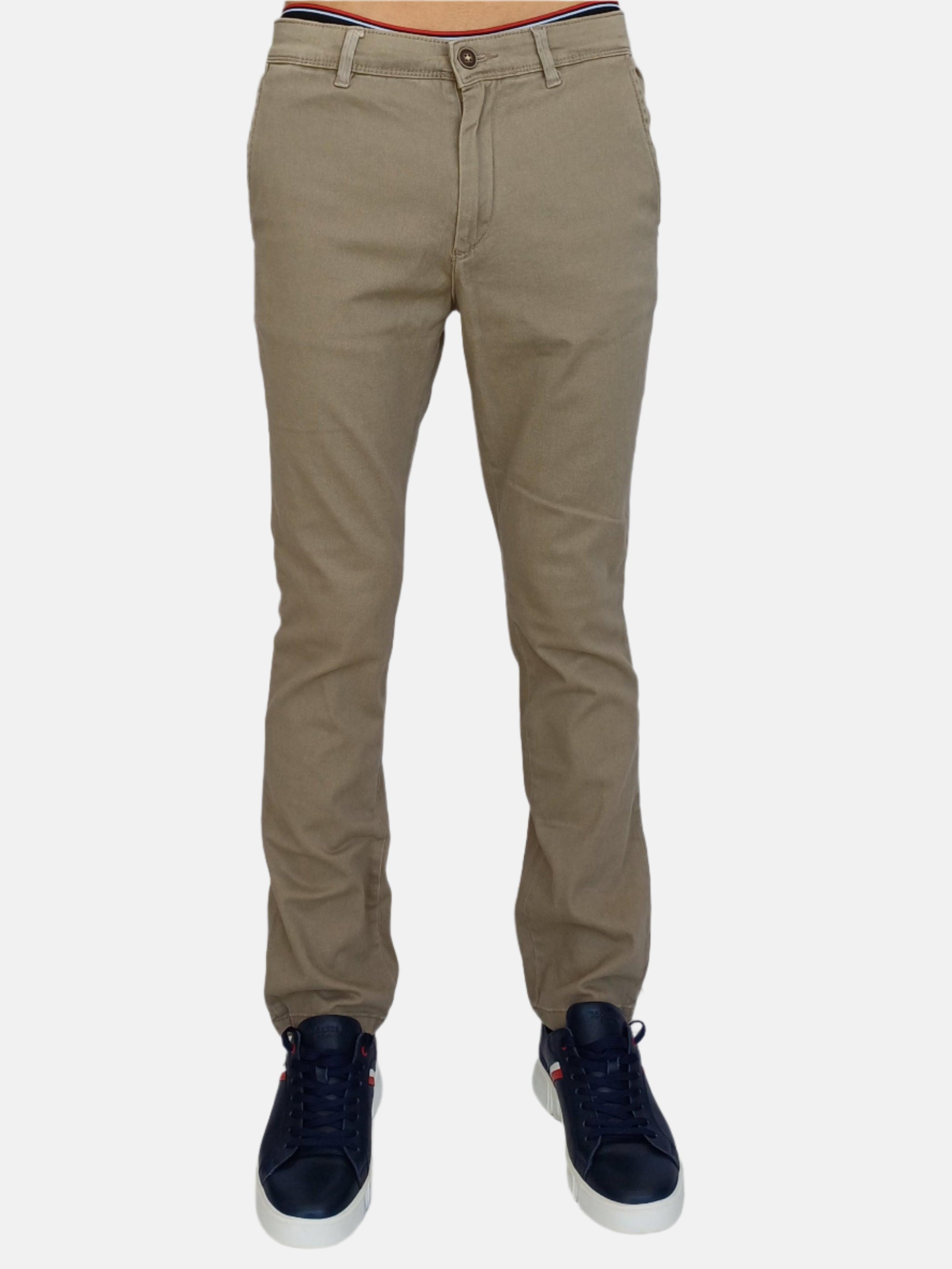 بنطلون ماركو رجالي ضيق باللون البيج من جاك آند جونز