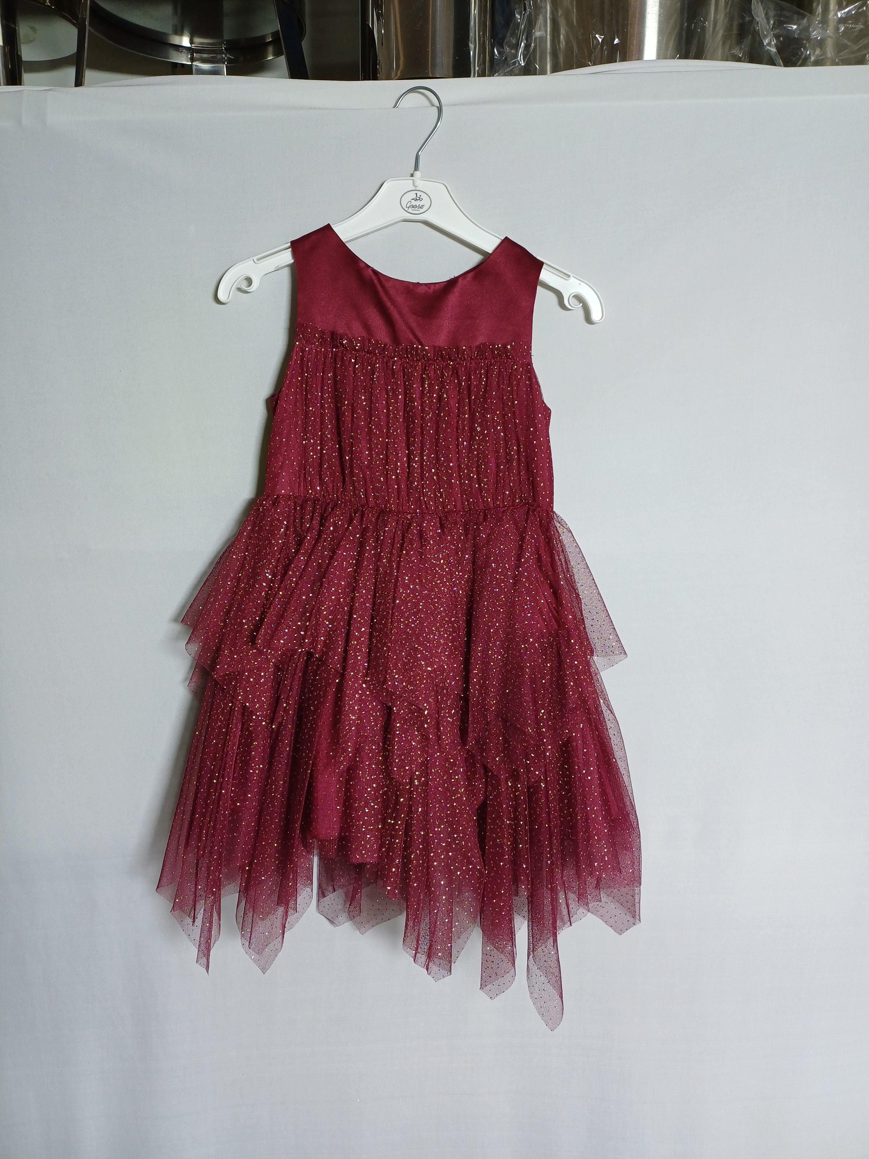 فستان ديفيد تشارلز مارون للبنات DC0012