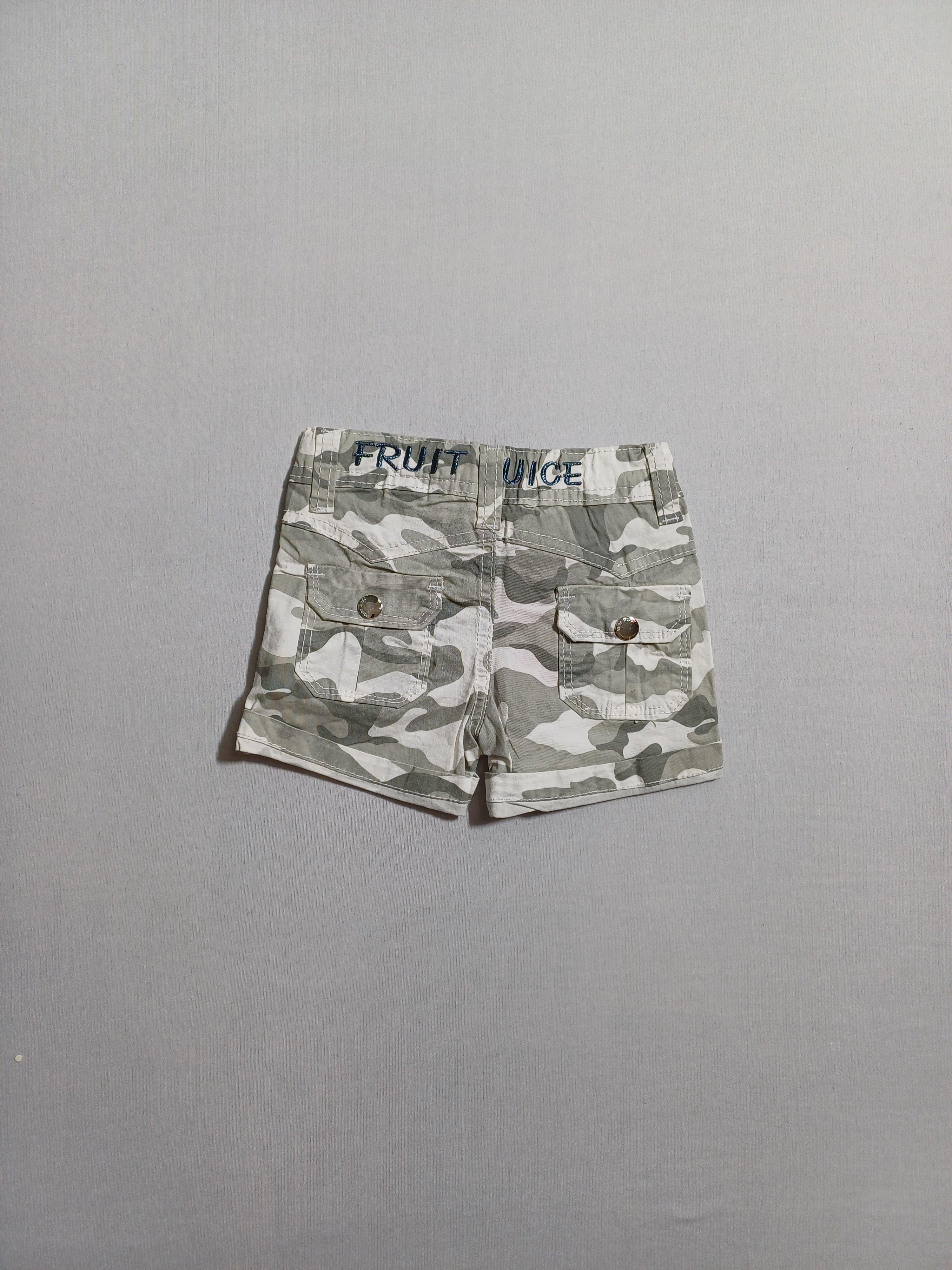 SHORT FILLE GRIS JUS DE FRUITS - 6M