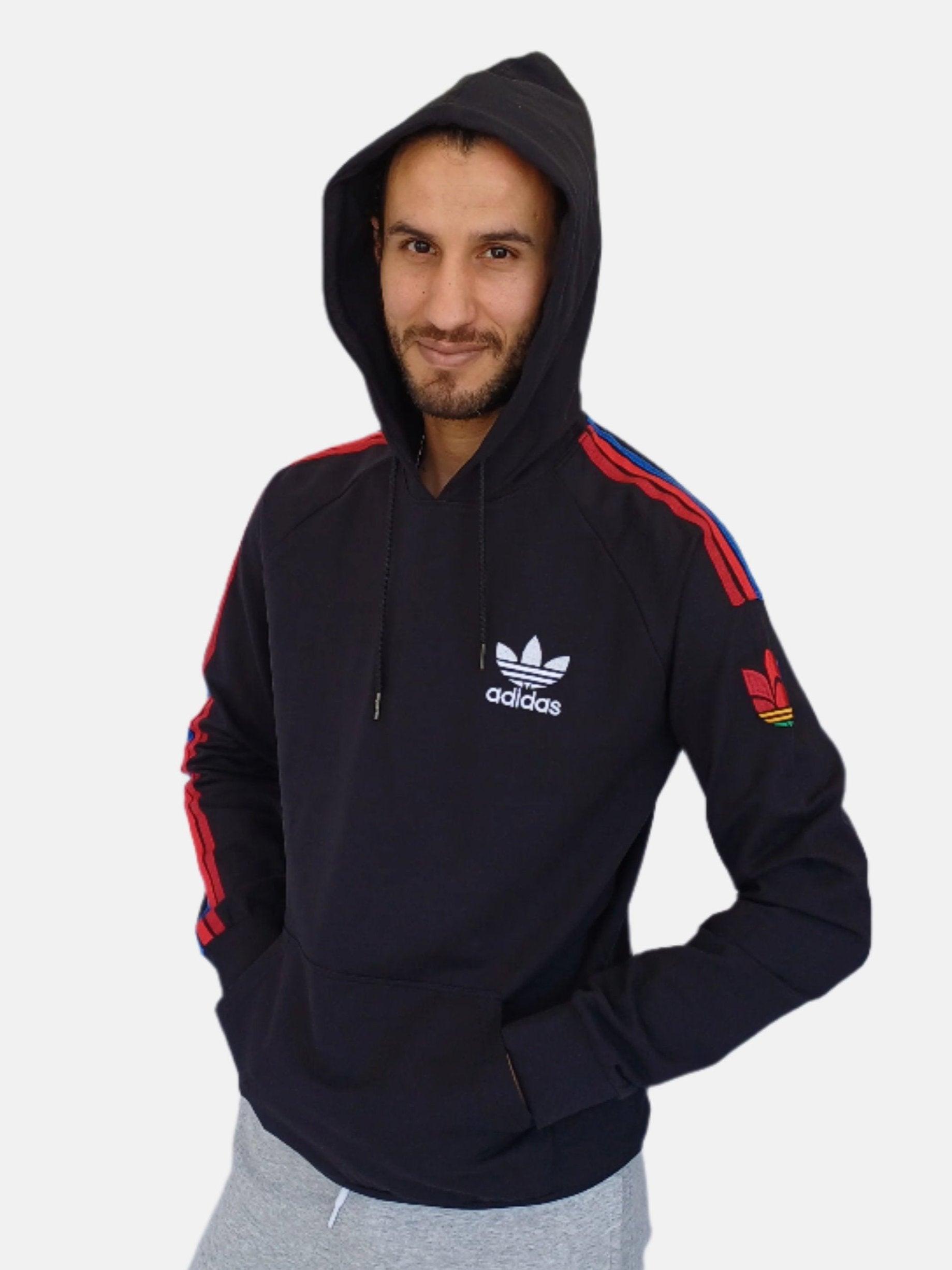 Sweat à capuche noir Adidas pour homme