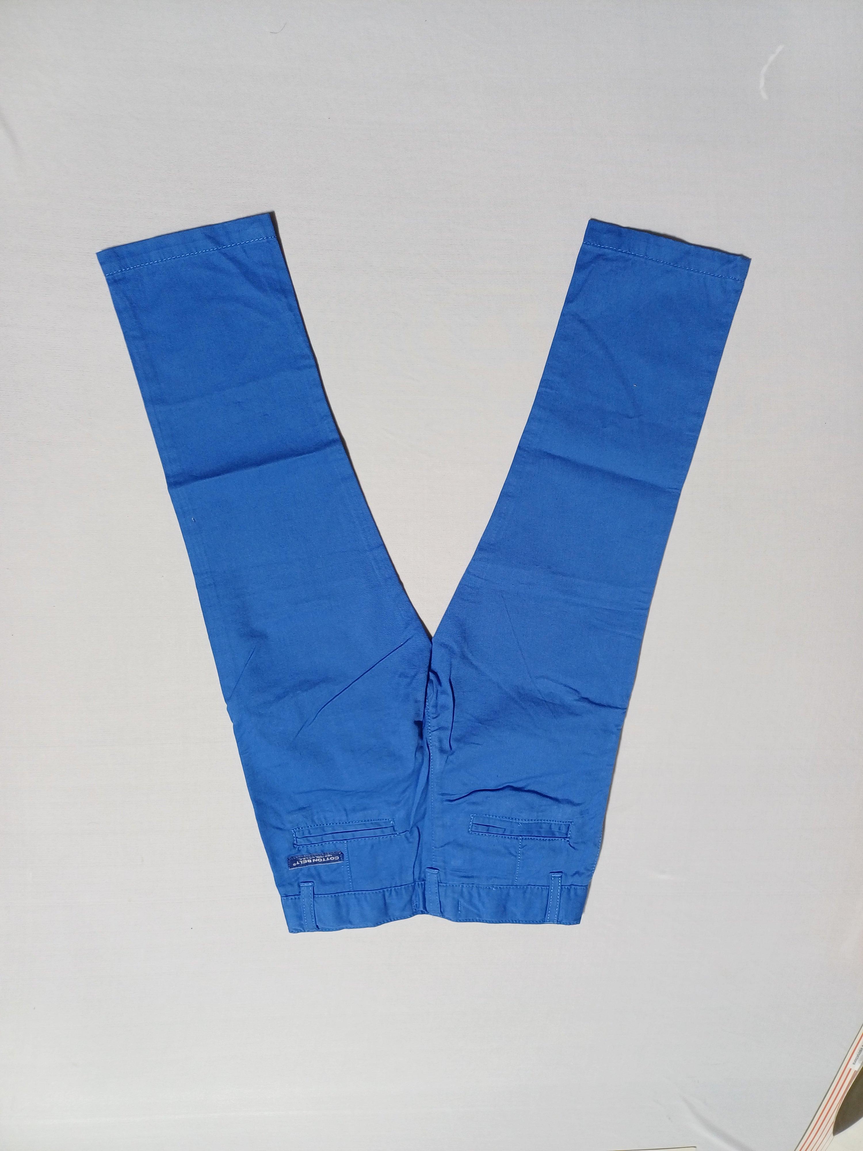 بنطلون أزرق بحزام قطني للأولاد 511100