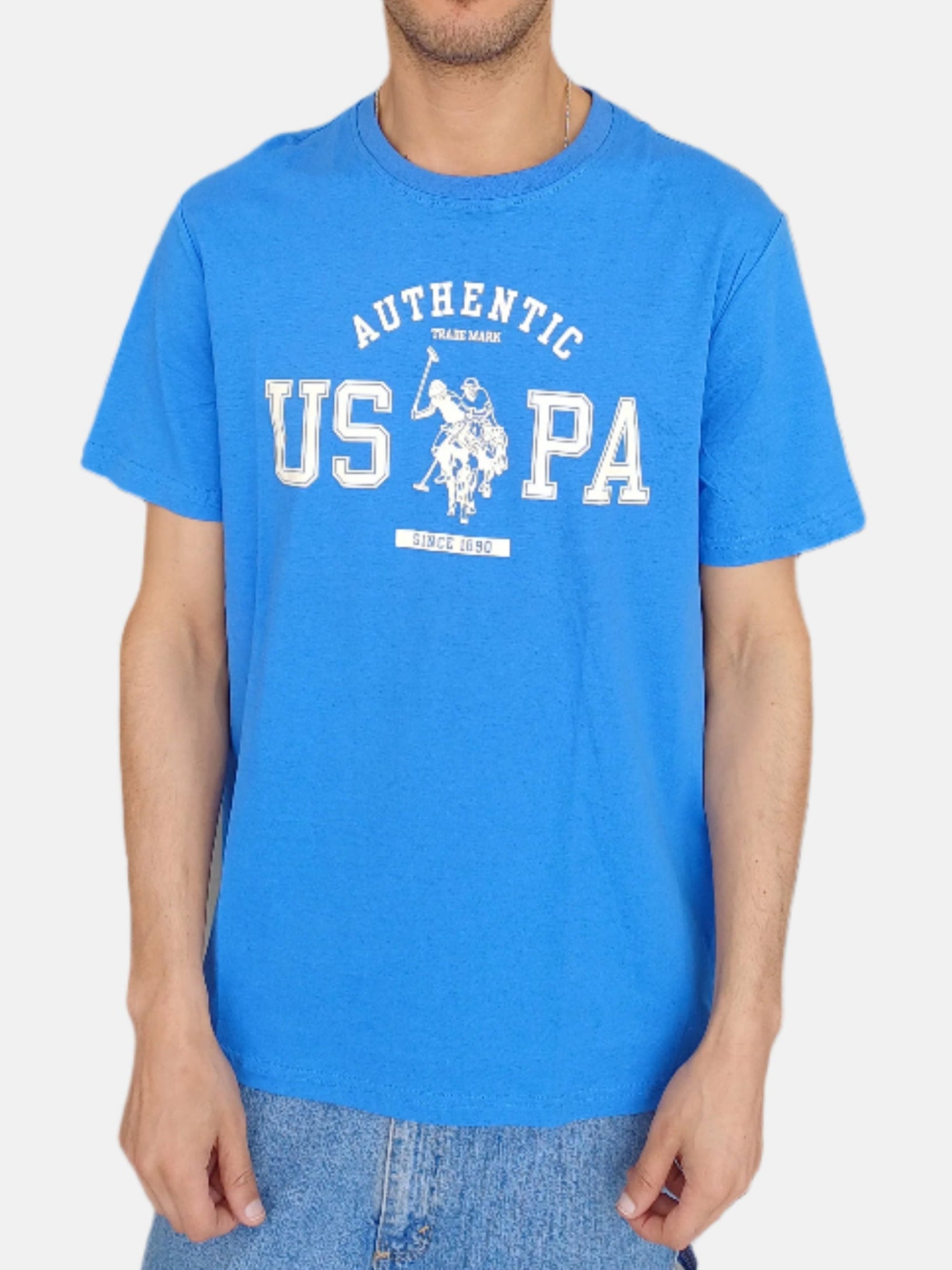 U.S. Polo Assn. Round Neck T-Shirts Blue 7