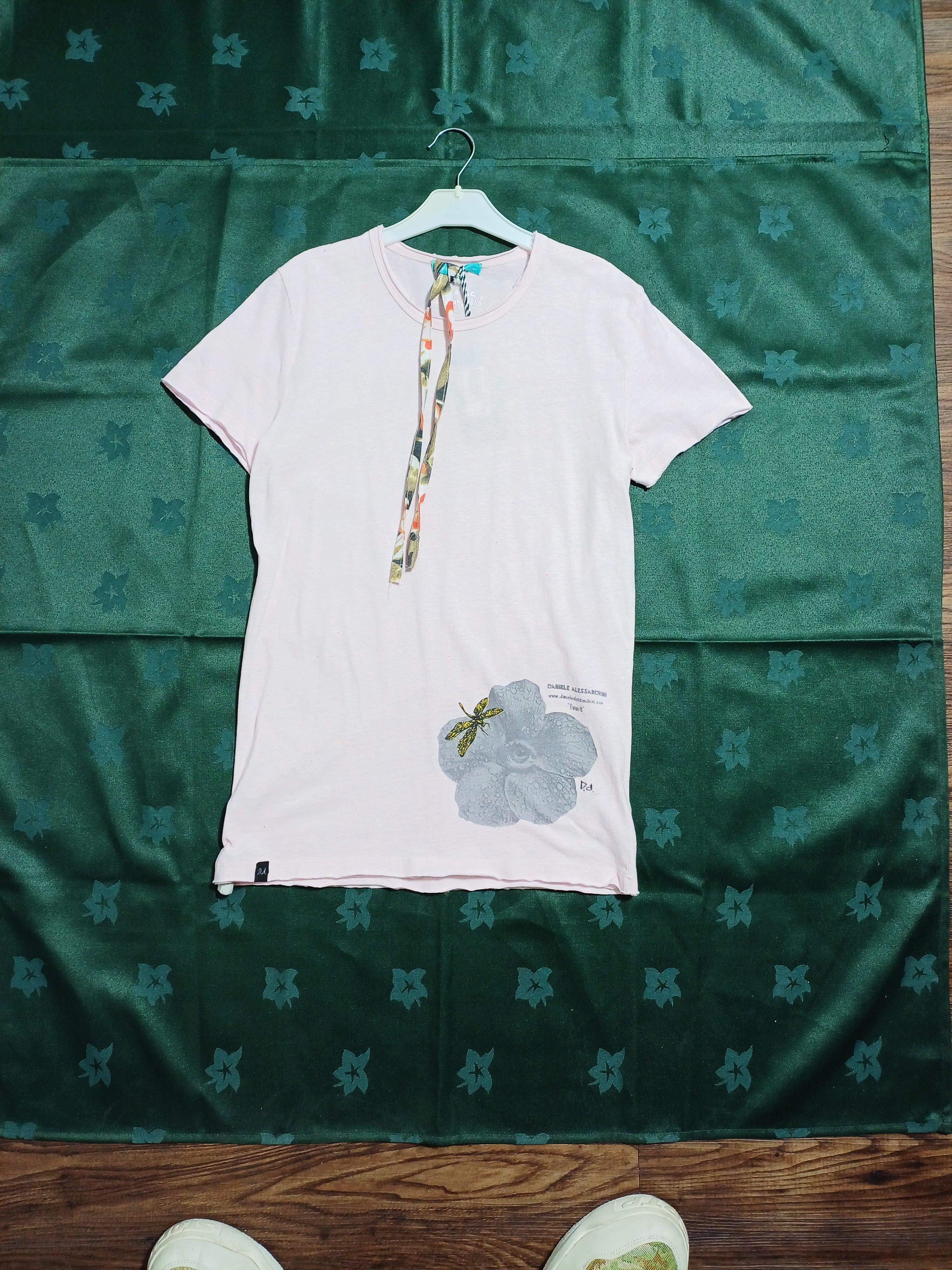 DANIELE PINK-14A GIRL RN T-SHIRT SS DA36M608