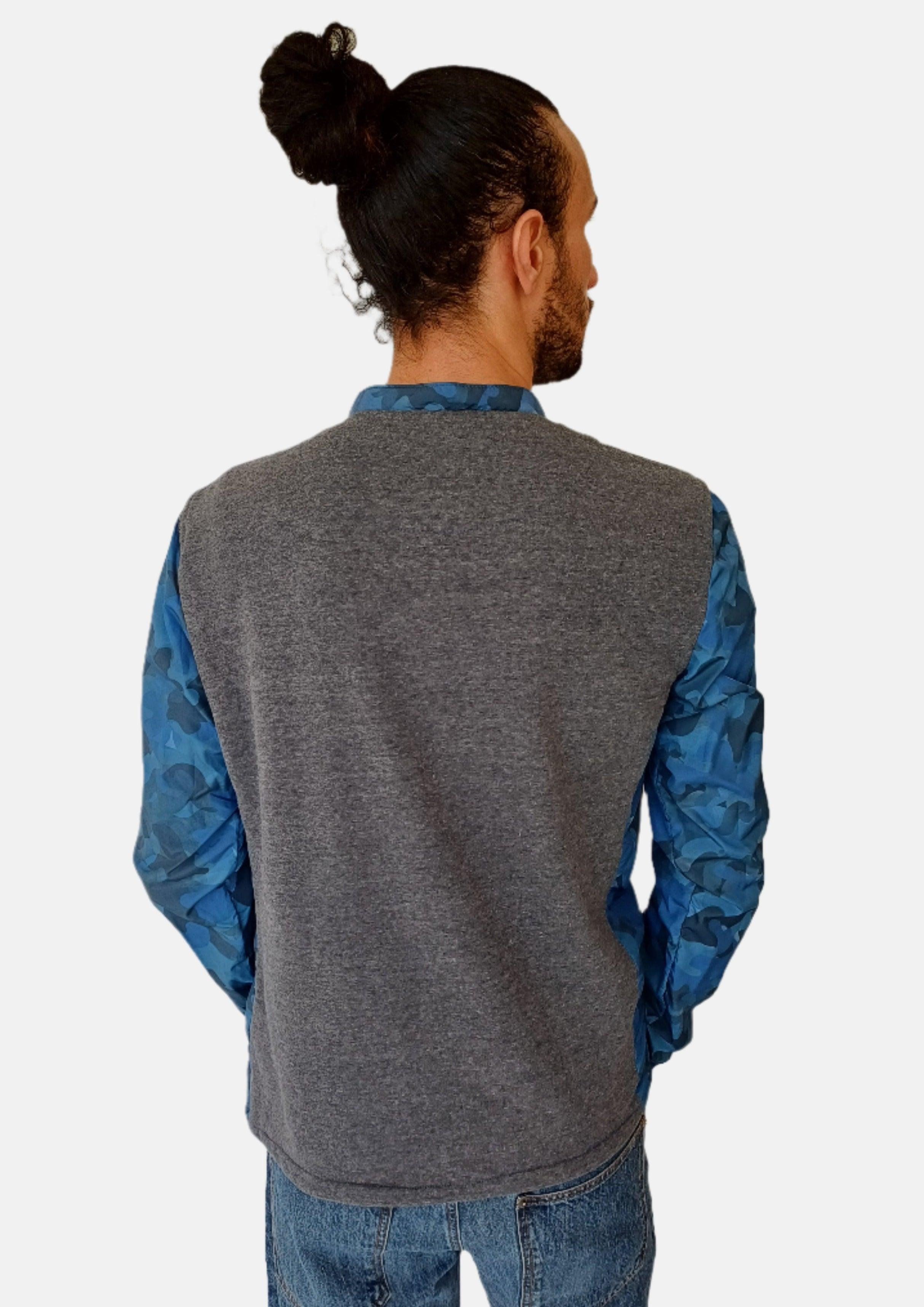 Vestes zippées pour hommes LIU.JO Blue SWEATCAM
