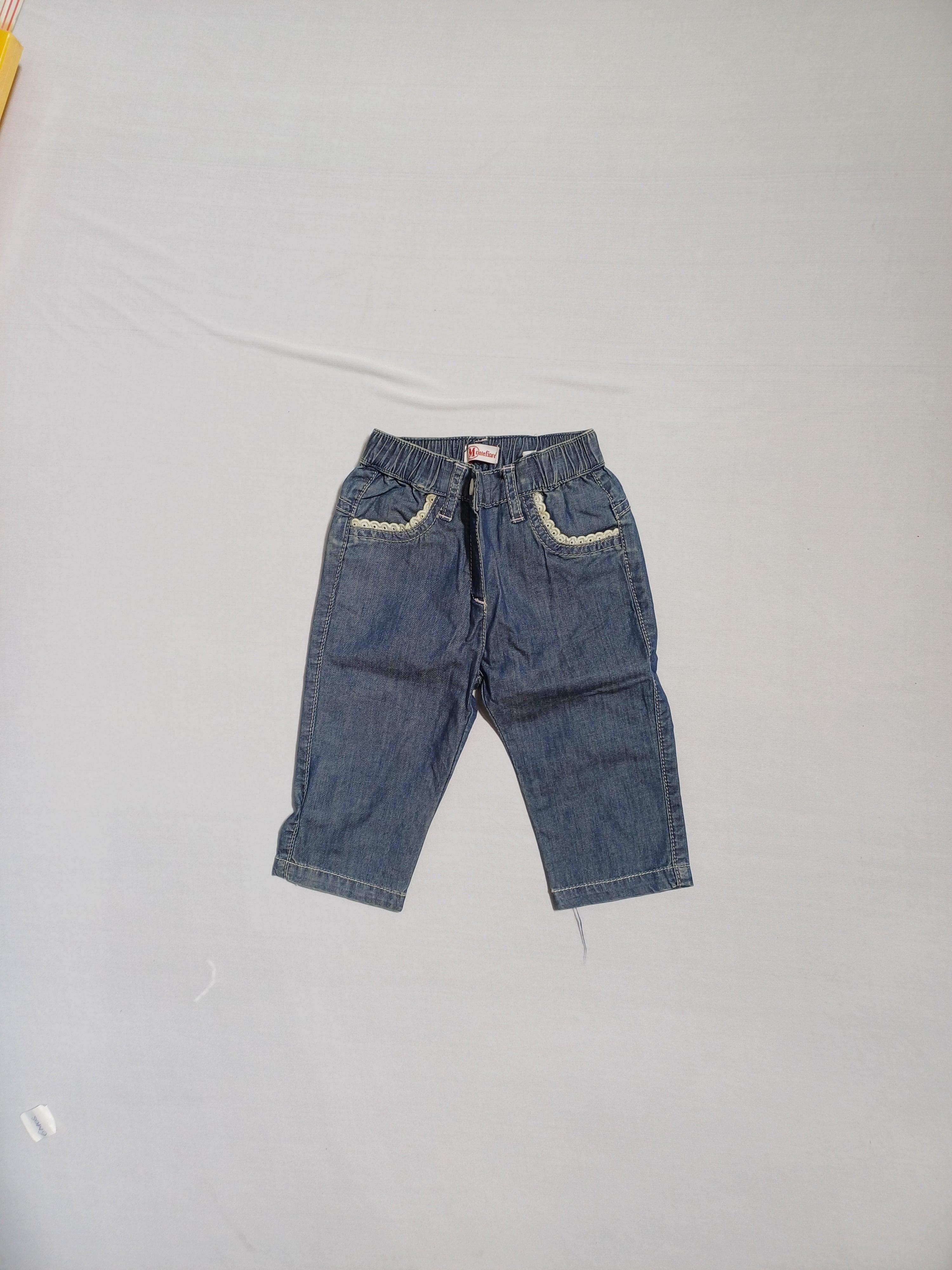 MONTEFIORE BLEU-JEAN BÉBÉ FILLE 6M H68 PE0100