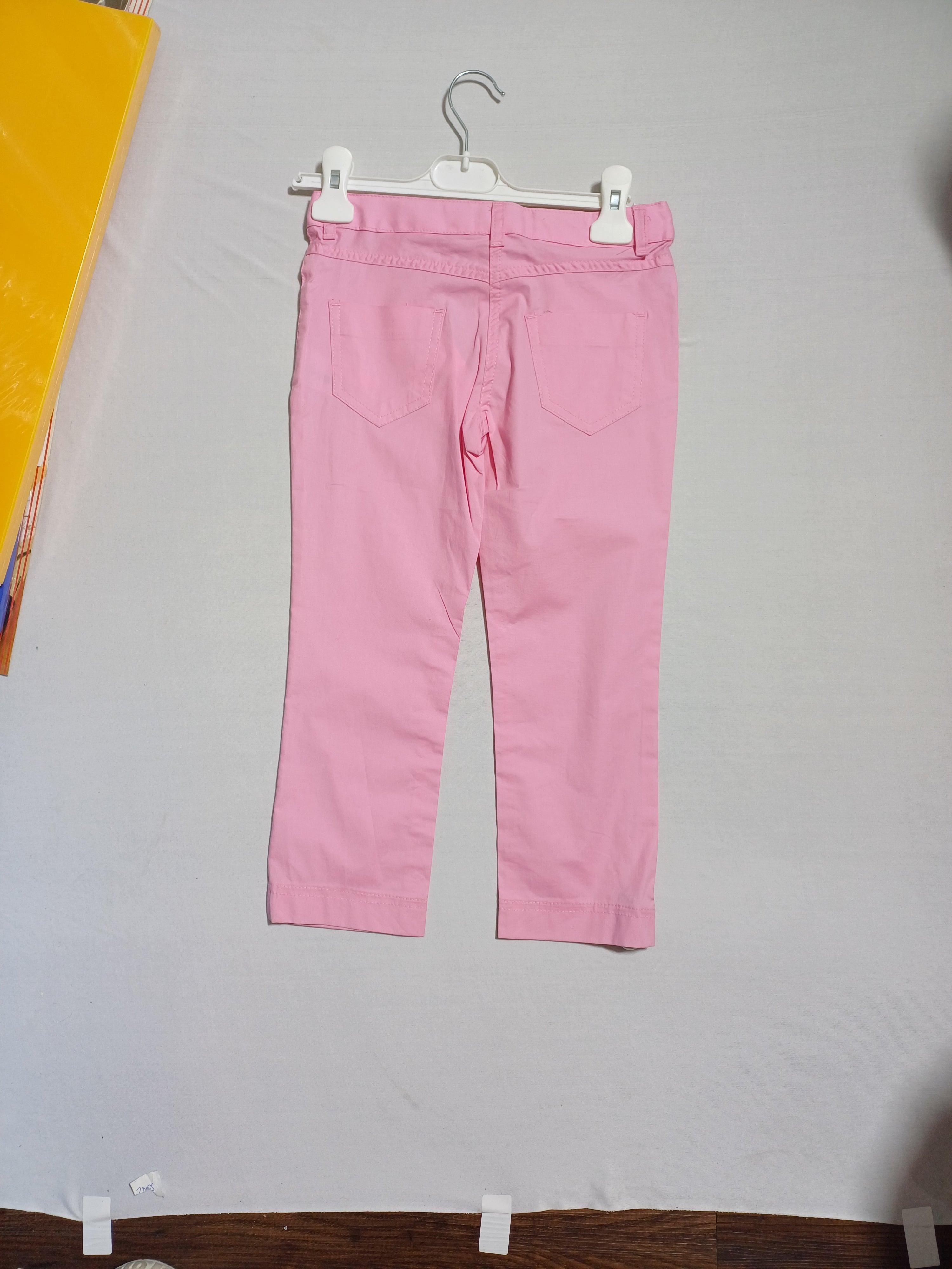 G15Y40307 PANTALON FILLE ROSE-7-8Y