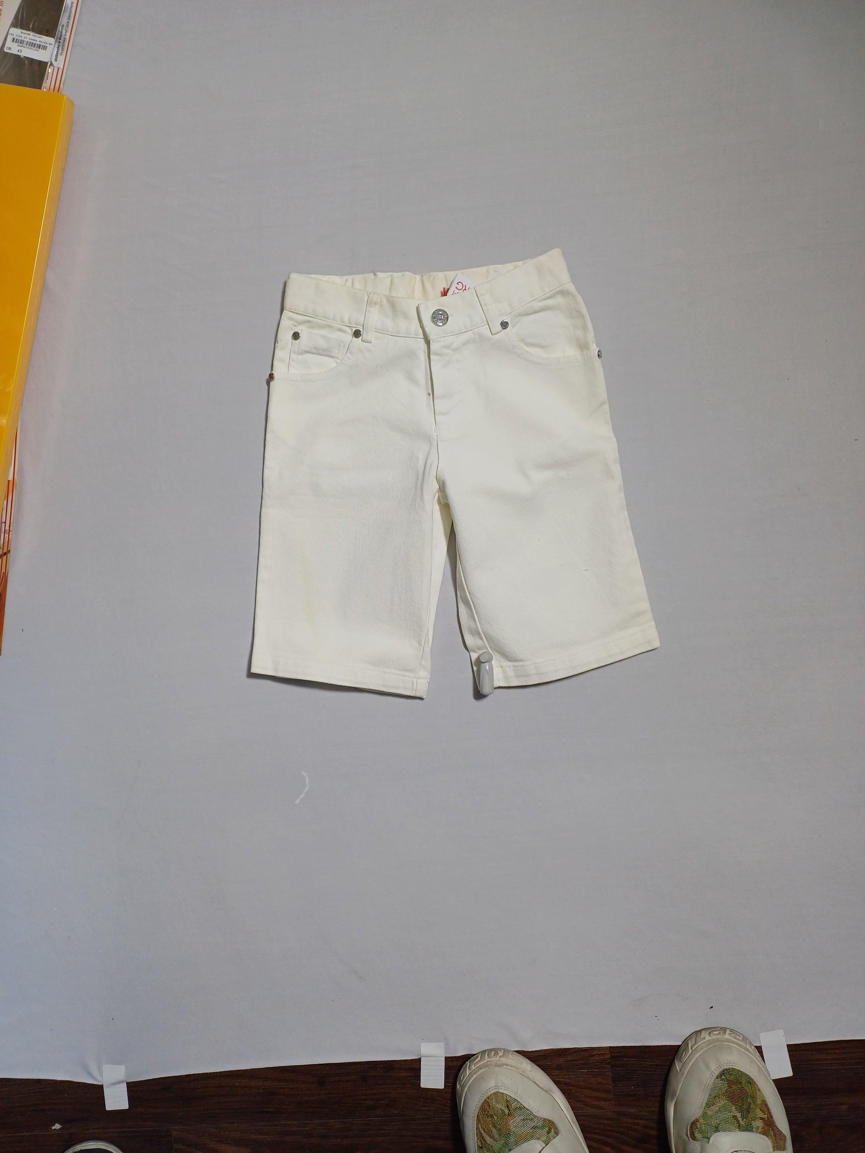 ICEBERG WHITE-8A GIRL JEAN SHORTS 34WPC54