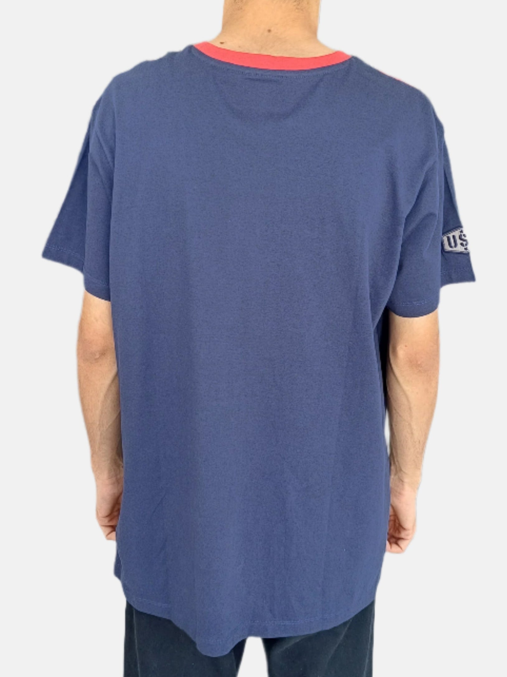 U.S. Polo Assn. Round Neck T-Shirts Navy Red 1