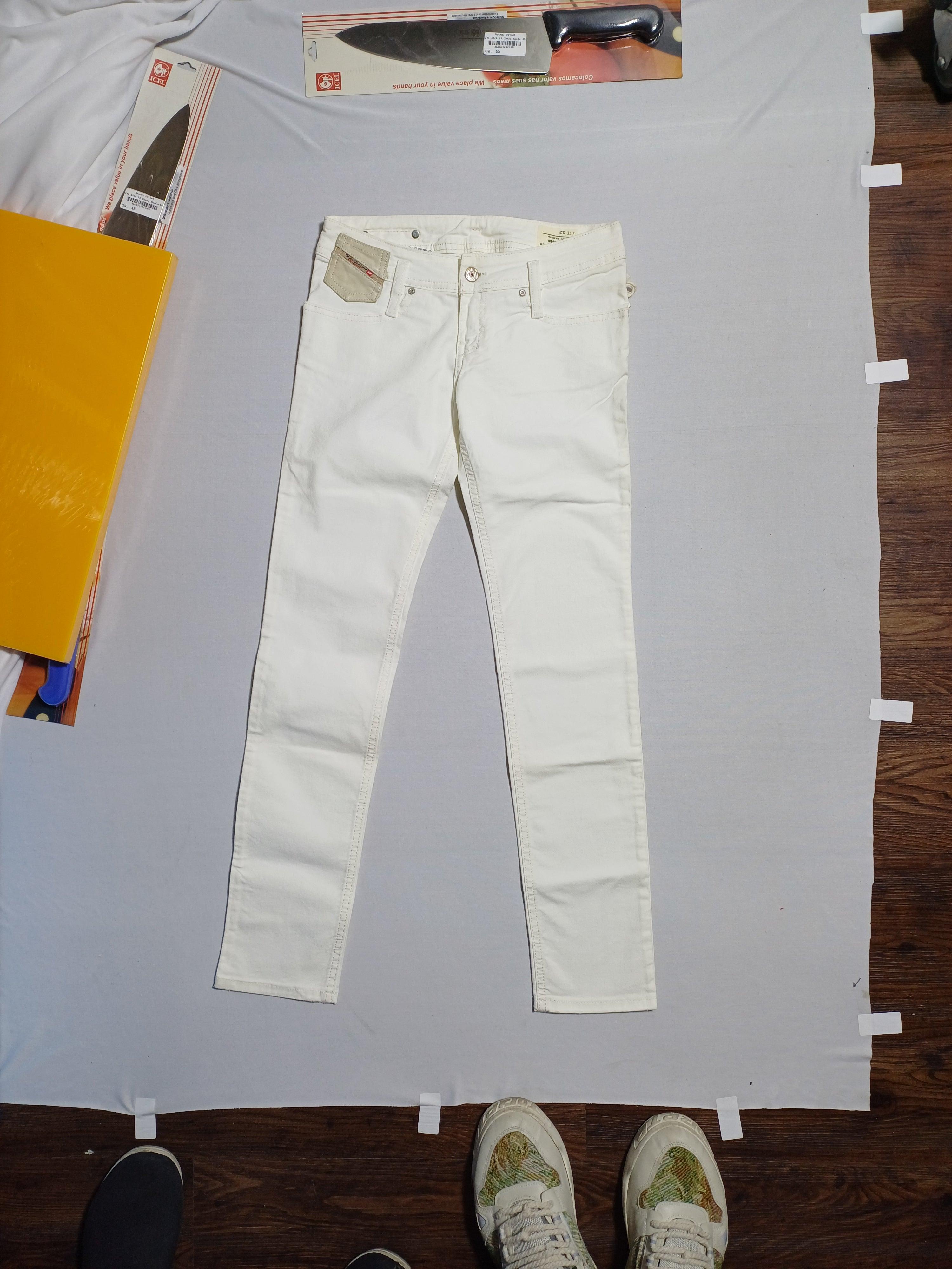 بنطلون جينز ديزل أبيض للبنات مقاس 12 سنة OOJA48-OOYVI-K100