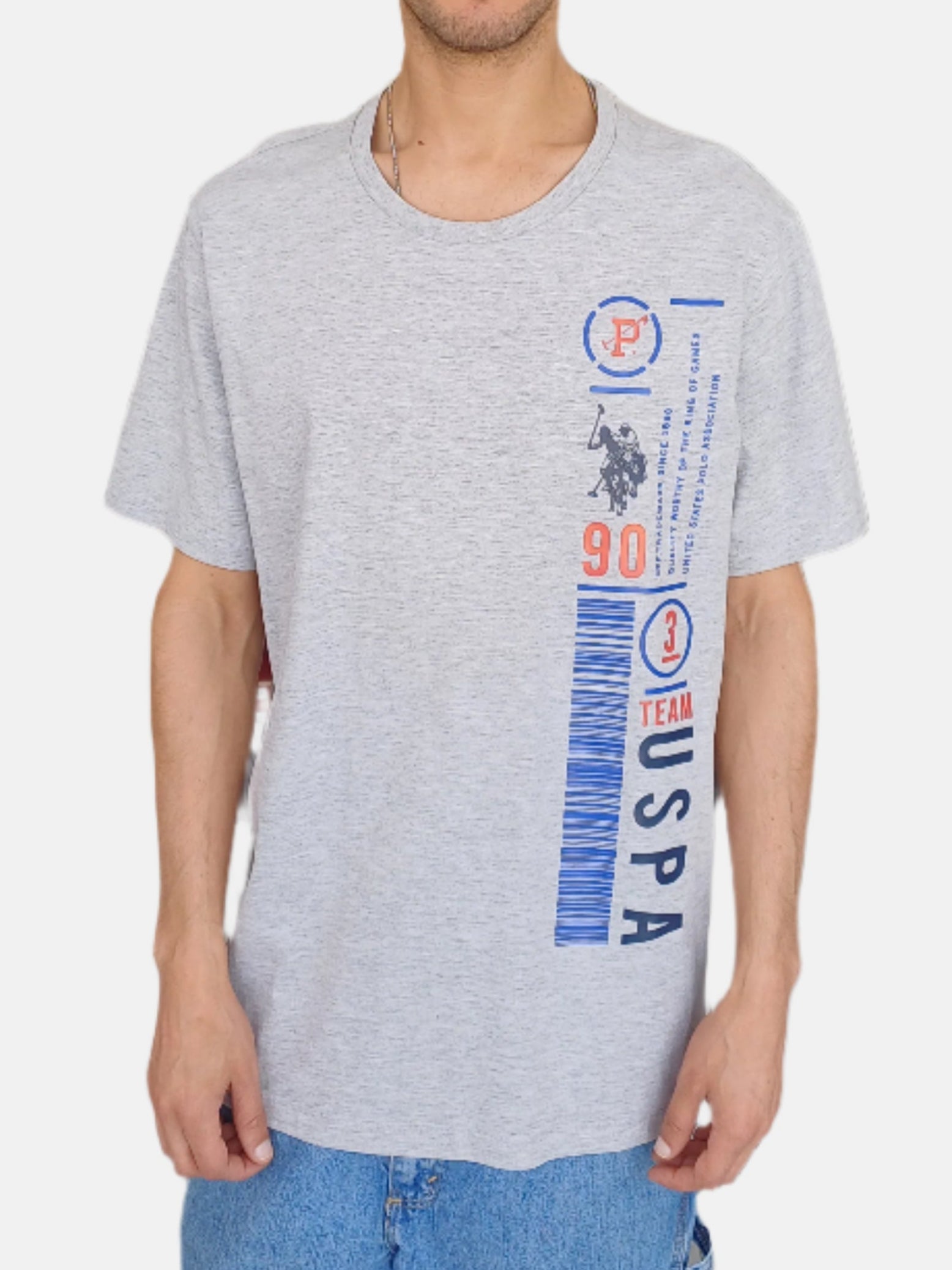 U.S. Polo Assn. Round Neck T-Shirts Grey 45
