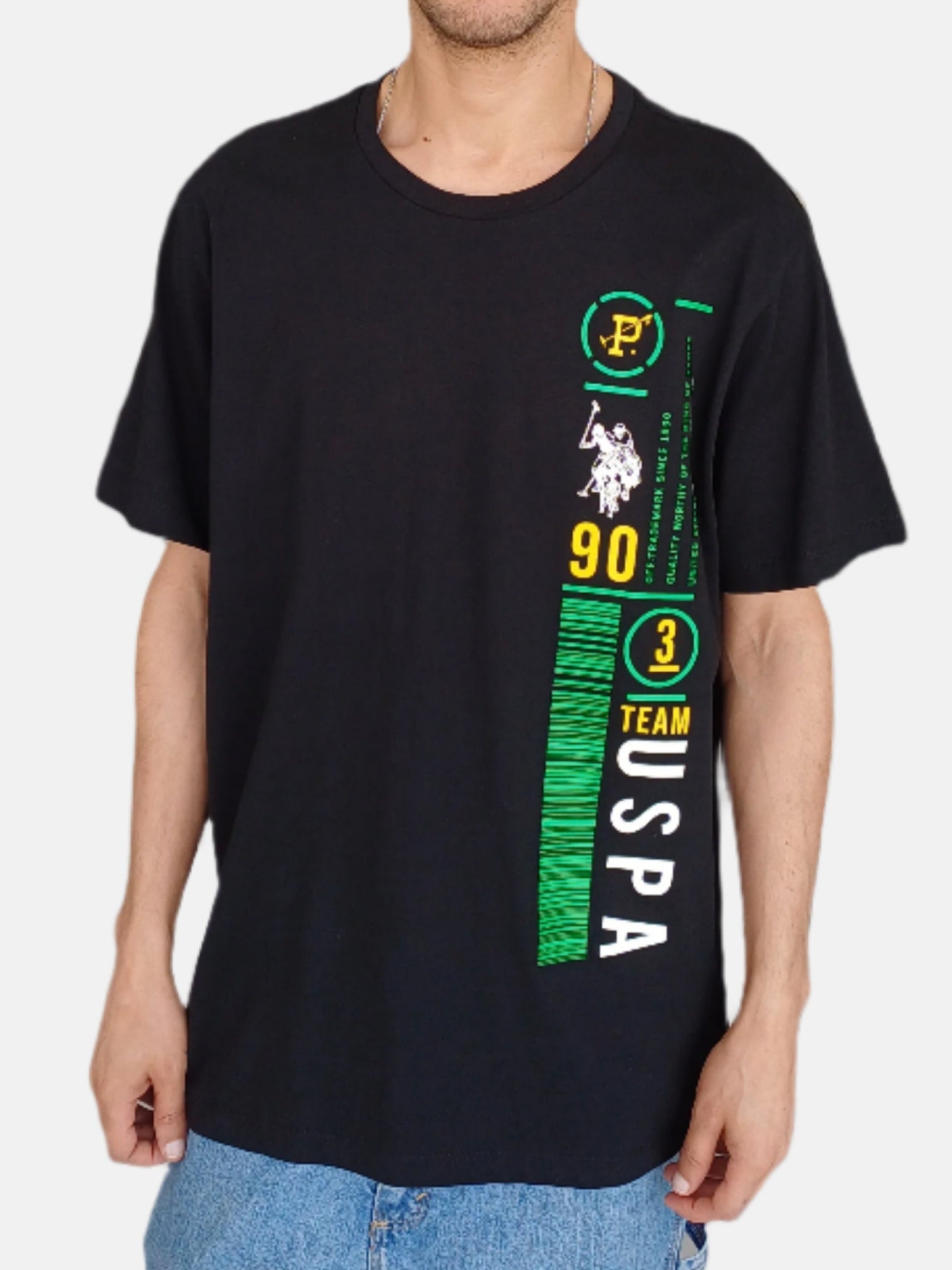 U.S. Polo Assn. Round Neck T-Shirts Black 12