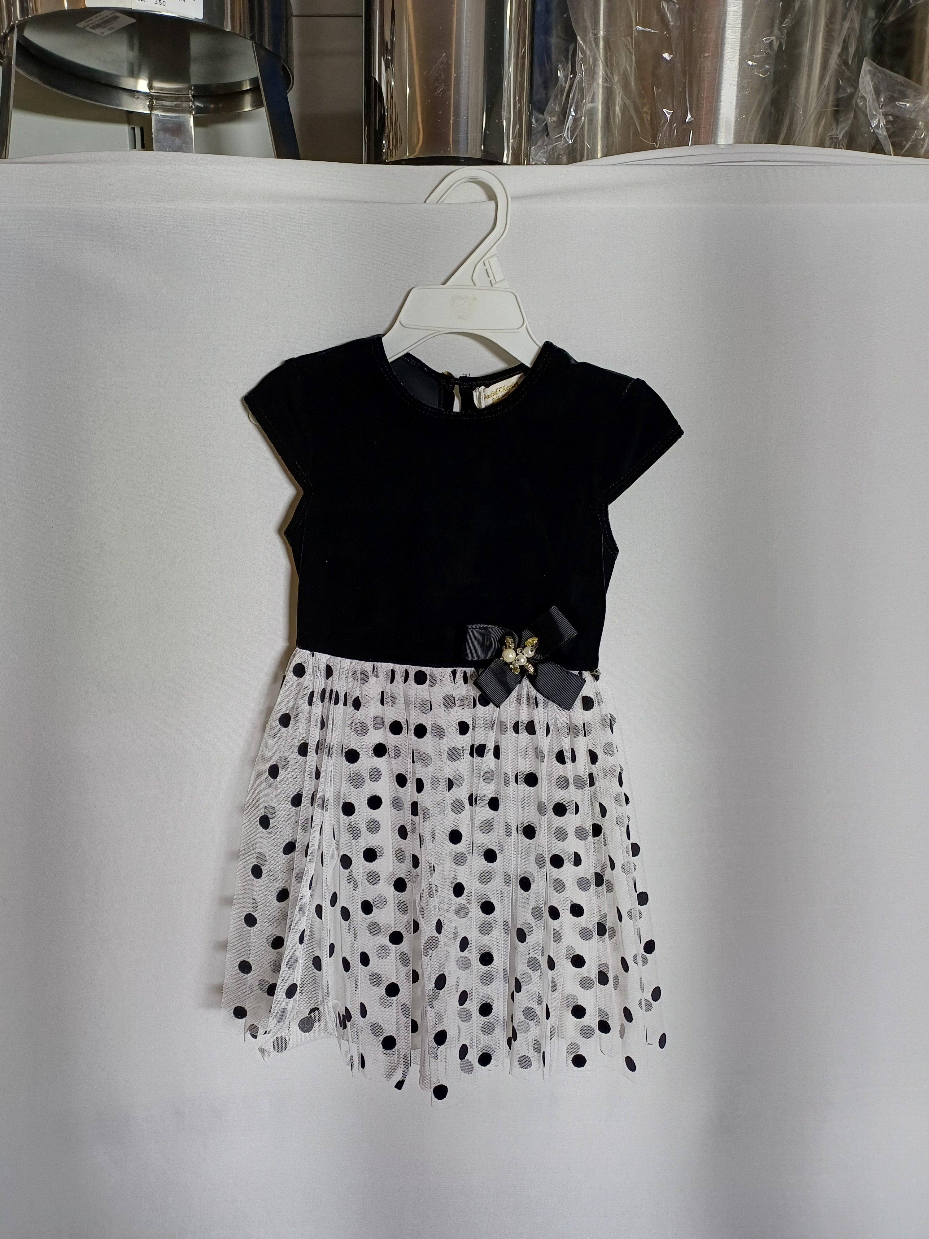 ROBE FILLE DAVID CHARLES BLACK-2Y DC0014