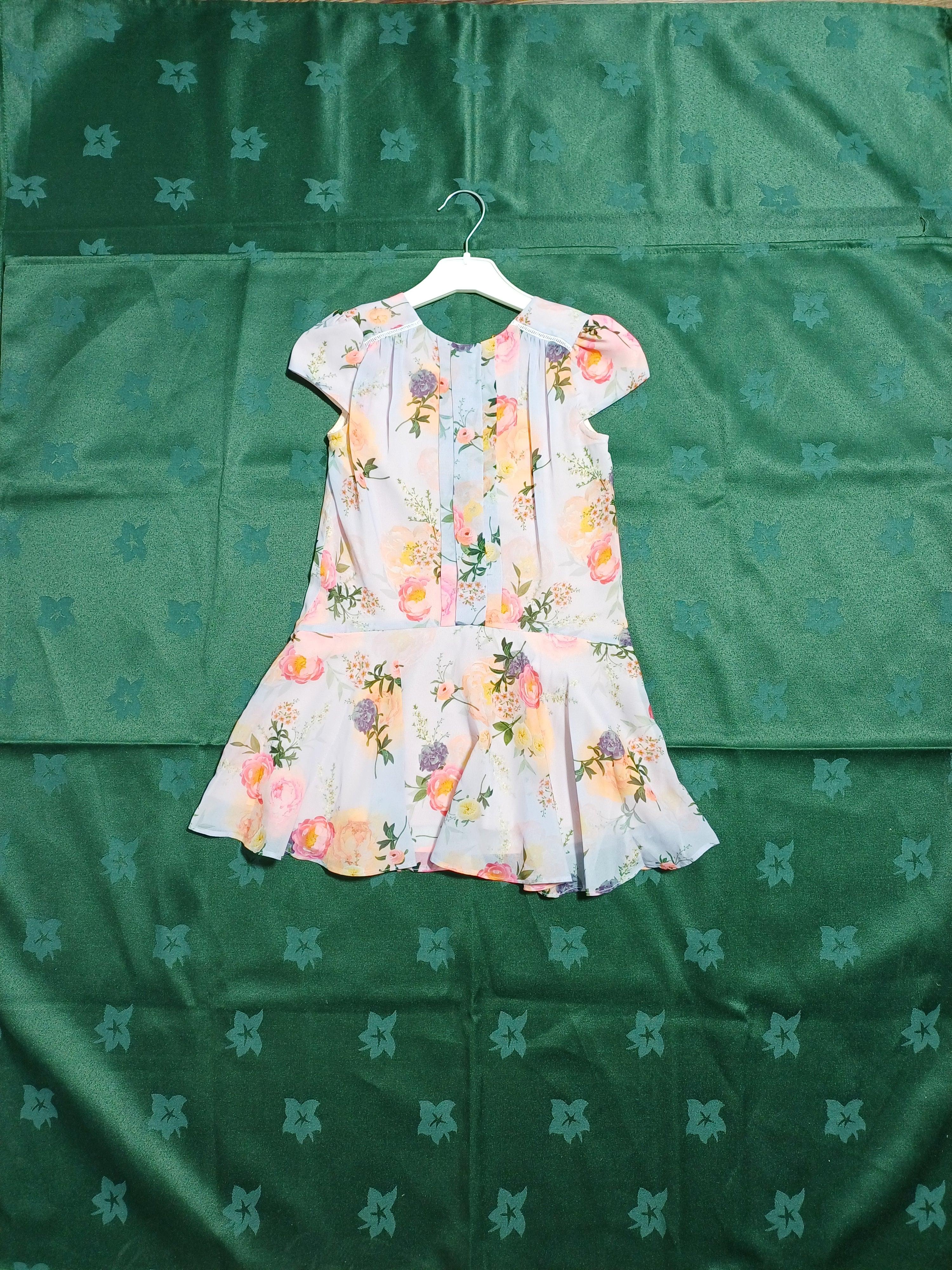 OH MY PRUPRLEFLORAL-4Y GIRL DRESS 0011