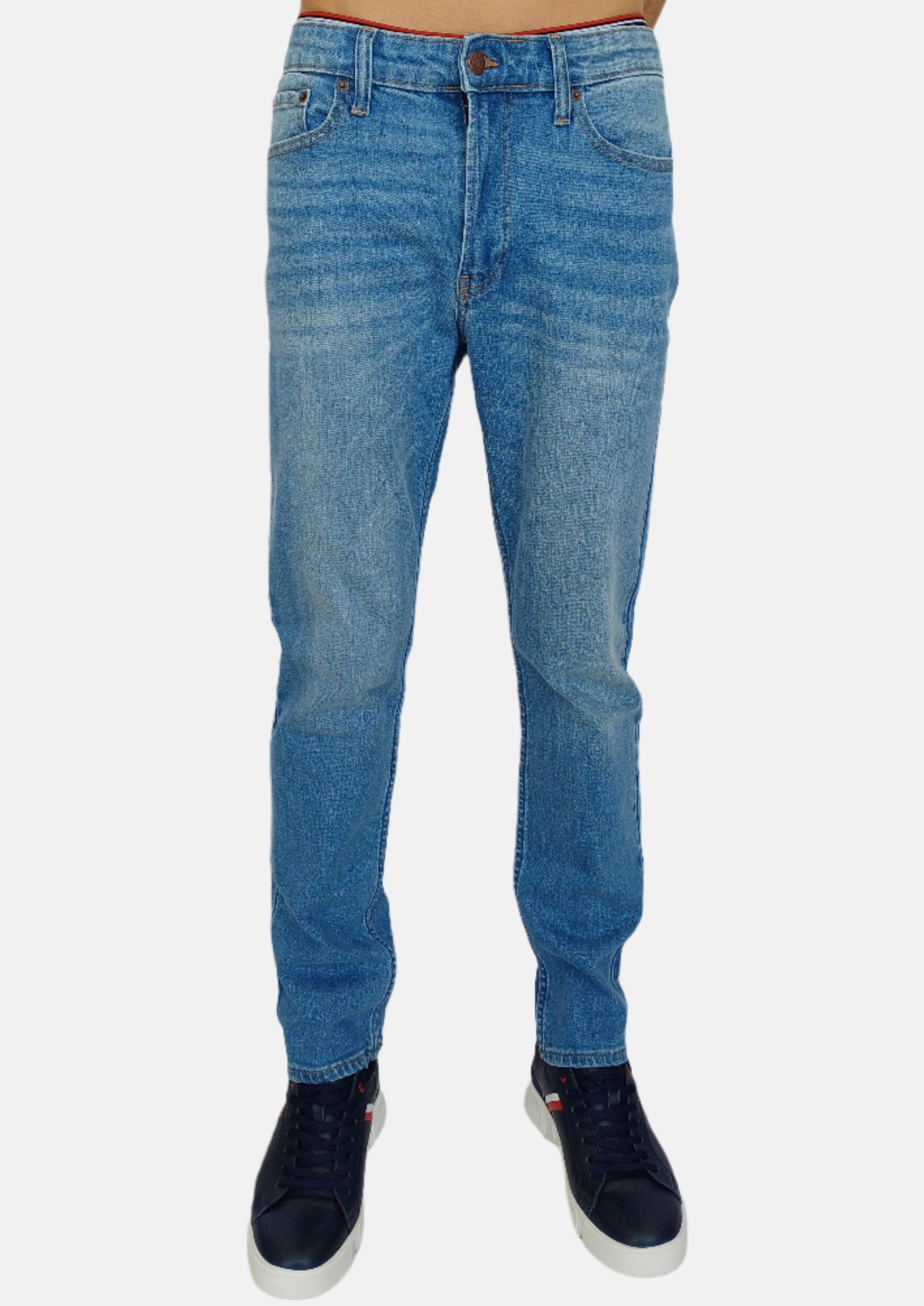 بنطلون جينز مولانت سكيني أزرق فاتح من كالفن كلاين