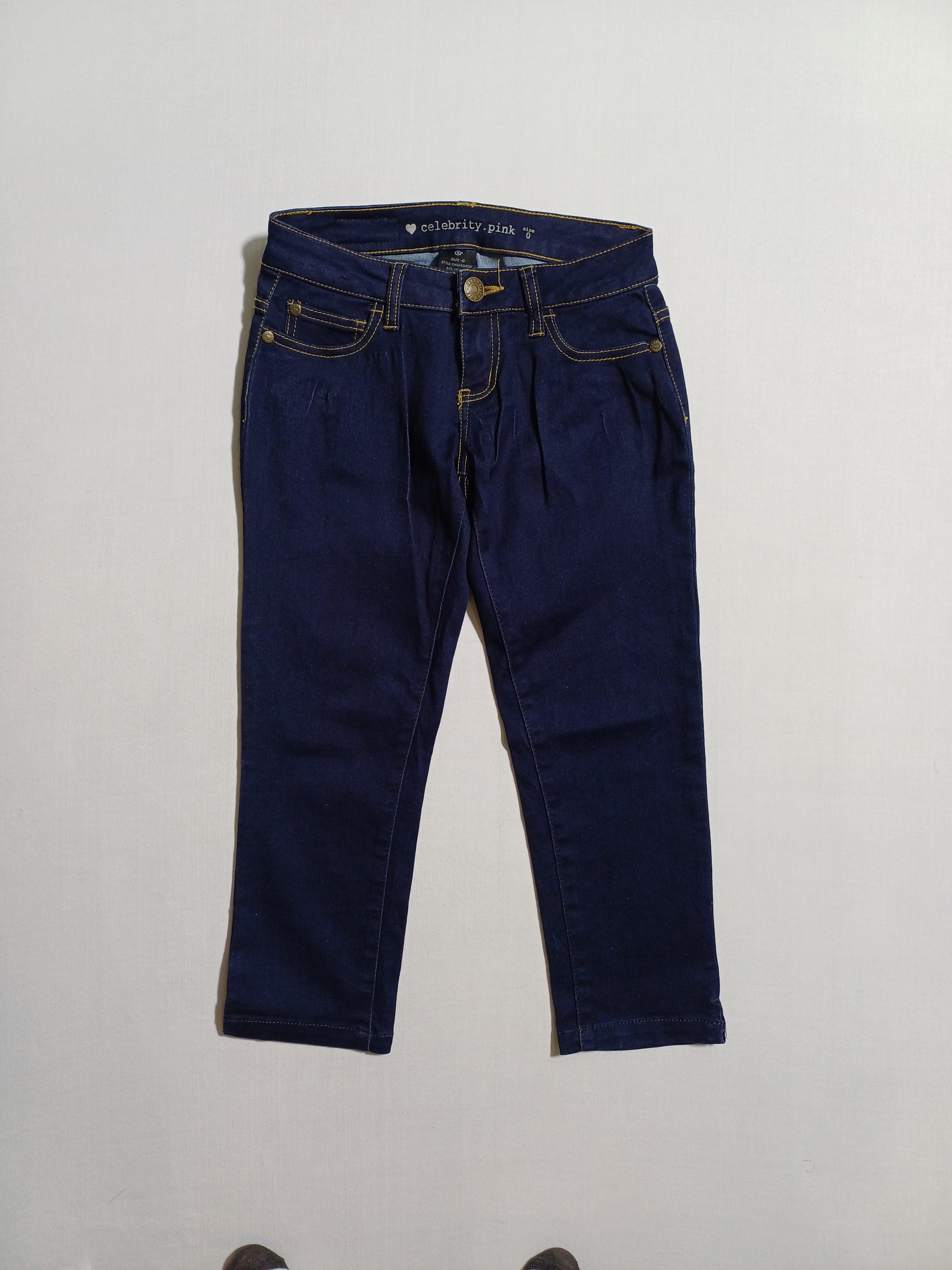 بنطلون جينز مشاهير باللون الوردي الداكن للبنات CM4043AN1A1