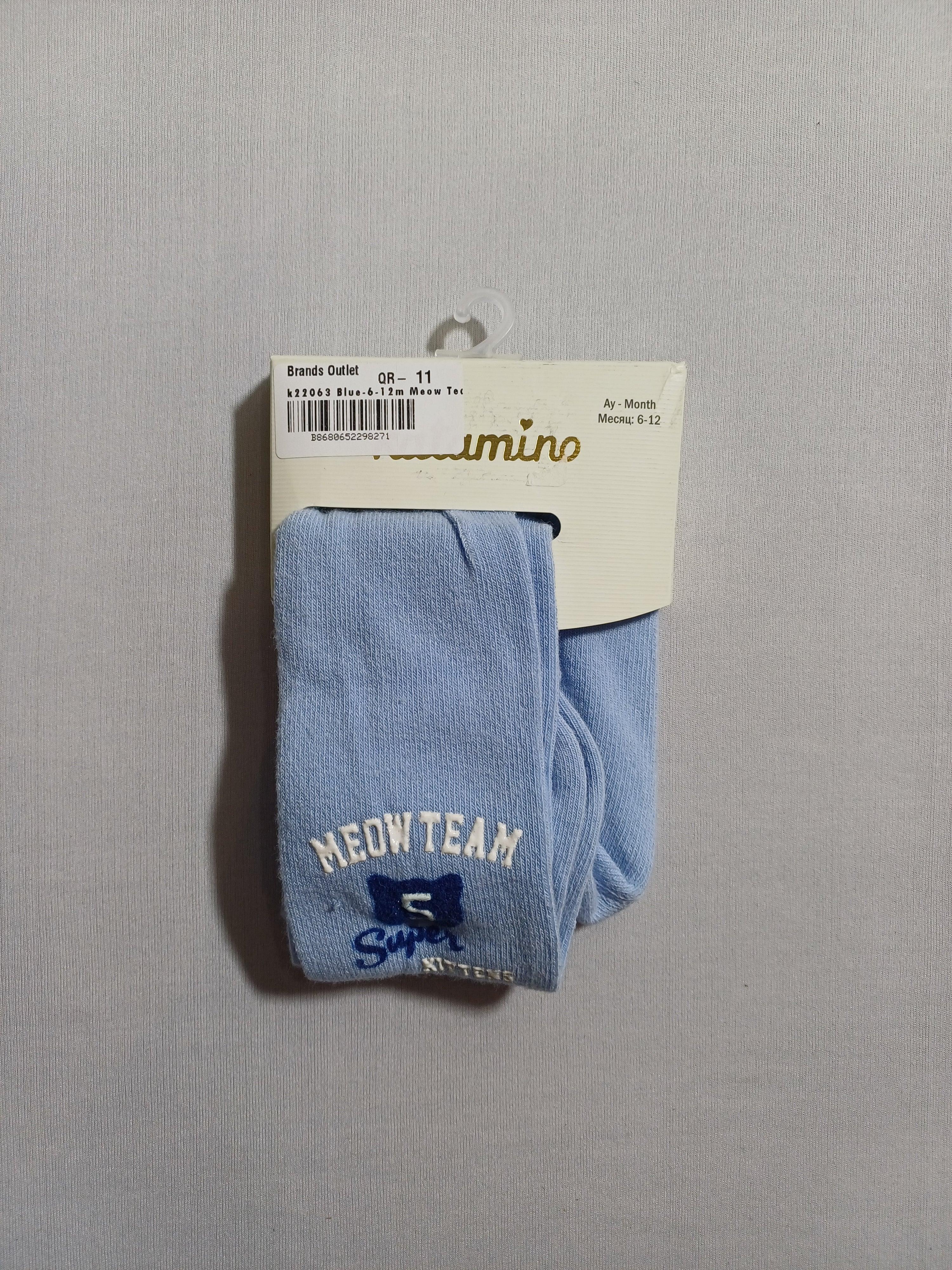 k22063 Blue Meow Team Abs li baby Pantyhose