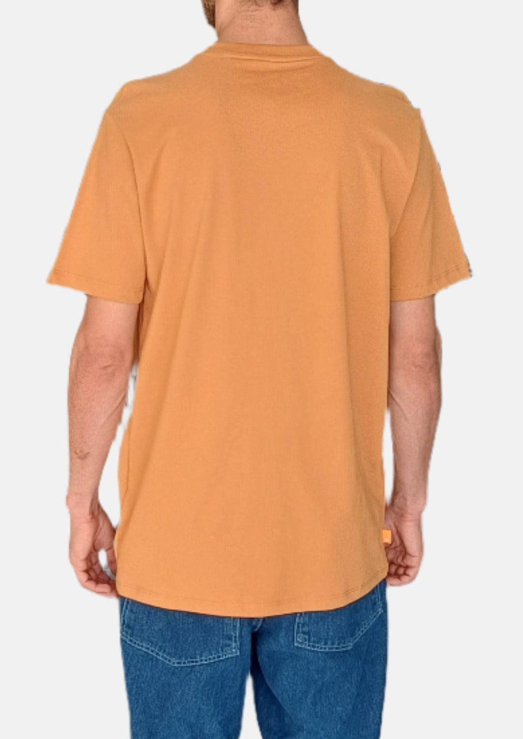 TIMBERLAND BROWN WIND WATER EARTH AND SKY MEN RN TSHIRT