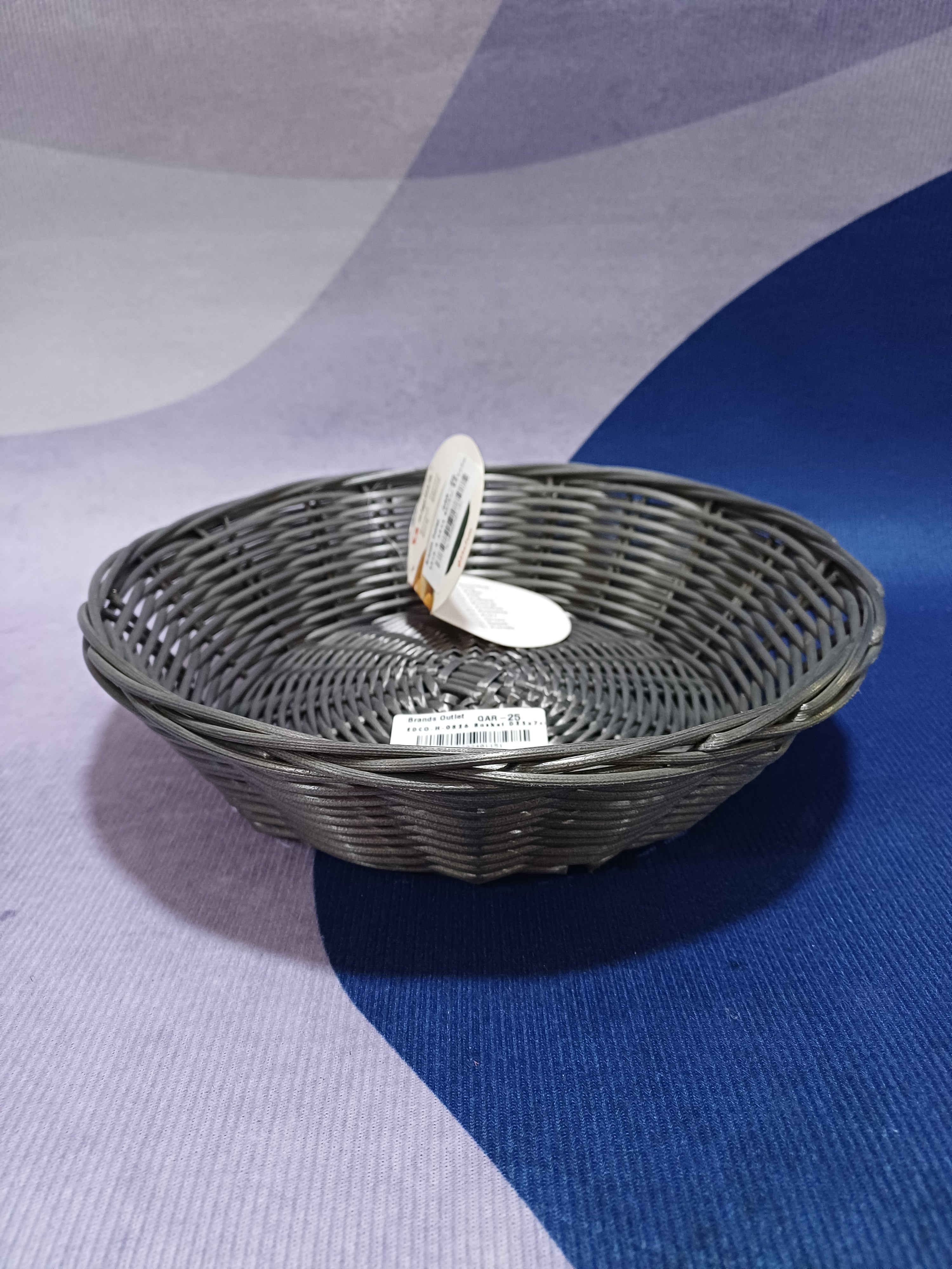 EDCO-H-0826 Basket D25x7cm 3ass Clr