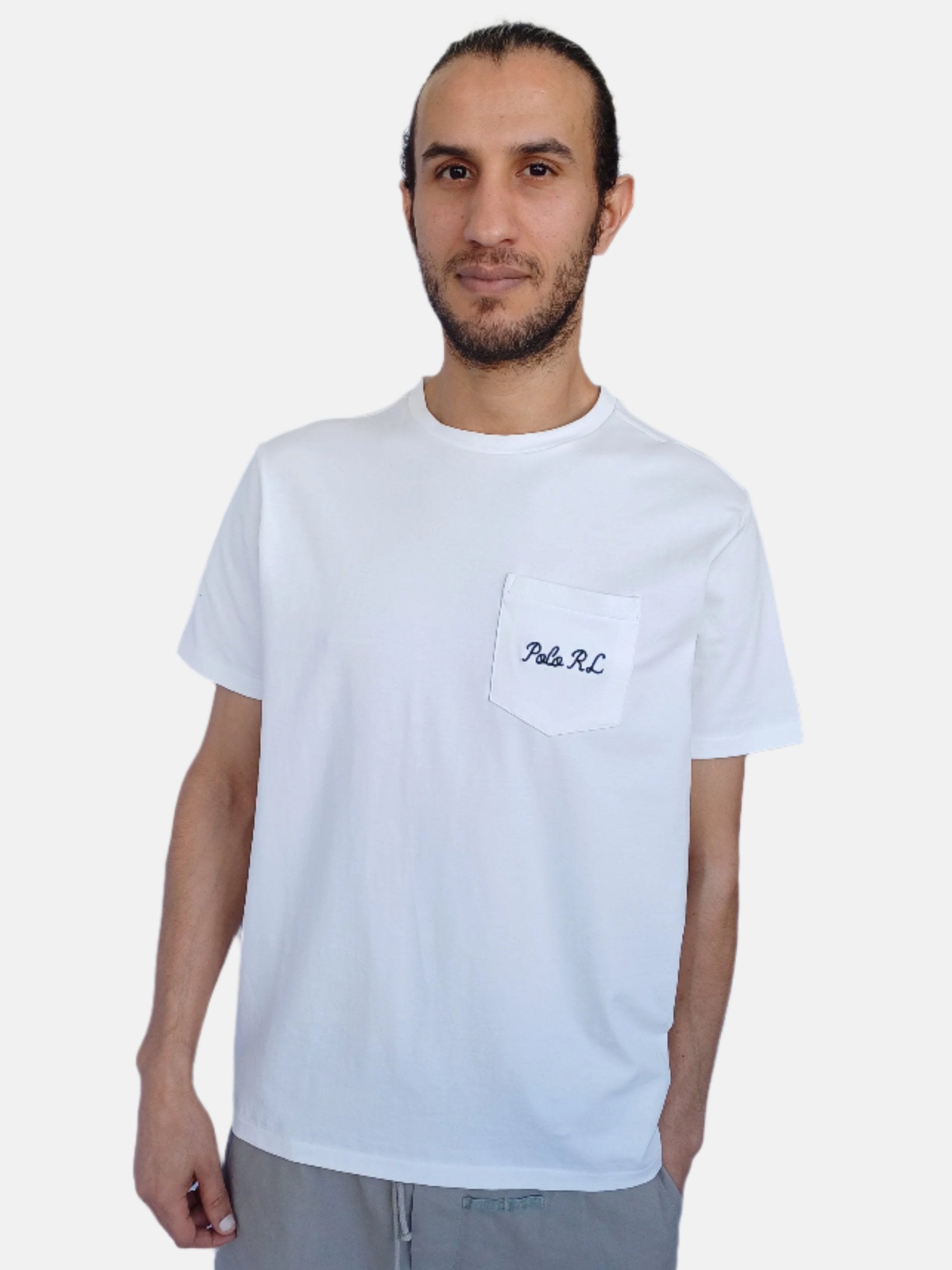 White Ralph Lauren Men Round Neck Custom Slim Fit T-shirt 100033187