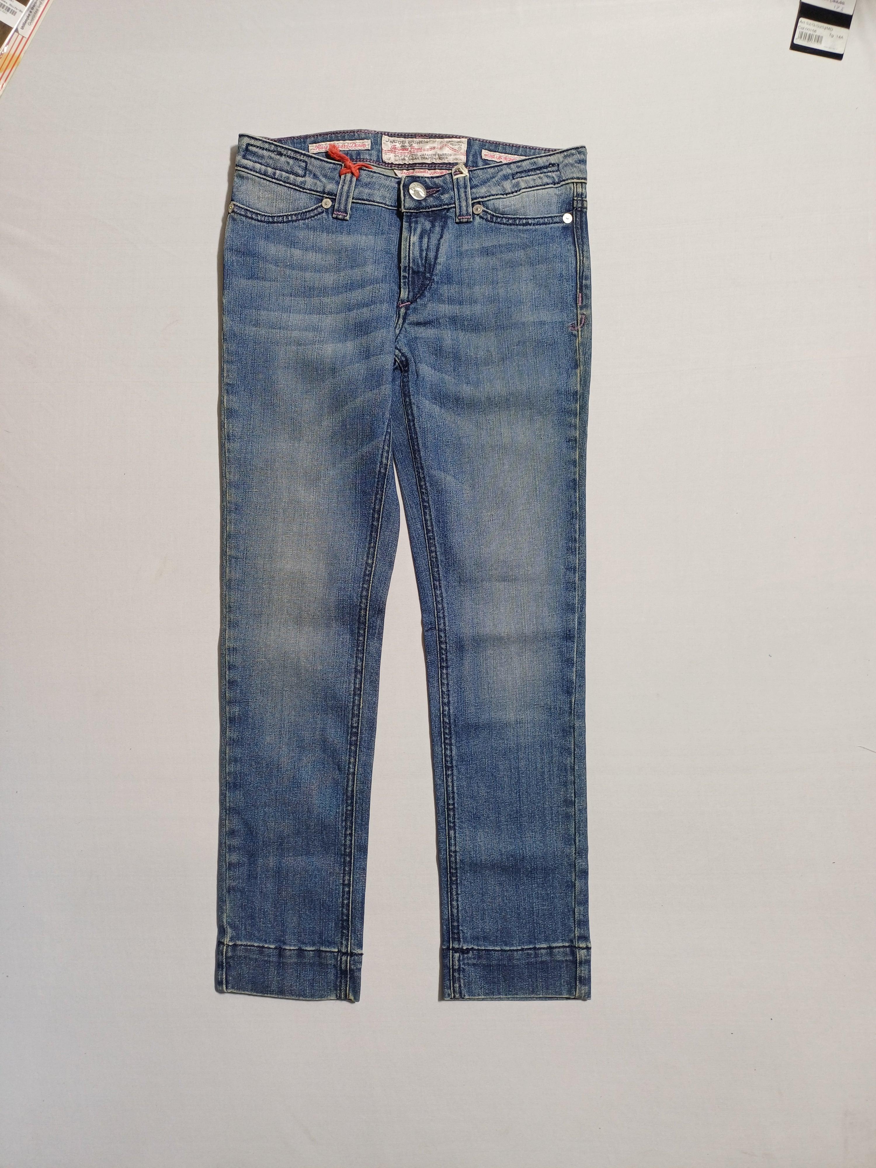 بنطلون جينز جاكوب كوهين أزرق للبنات مقاس 11 سنة 00752