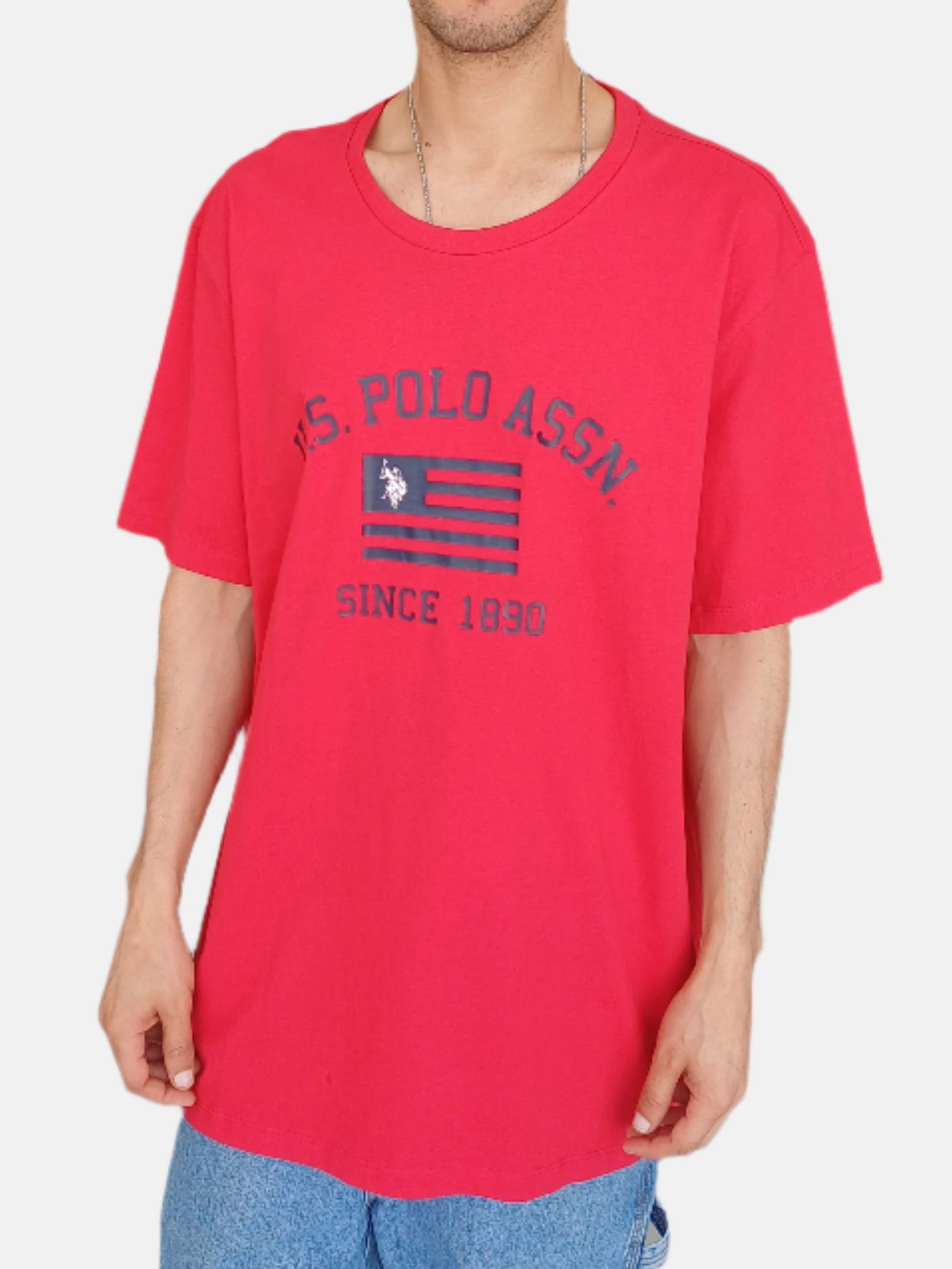 U.S. Polo Assn. Round Neck T-Shirts Red 34