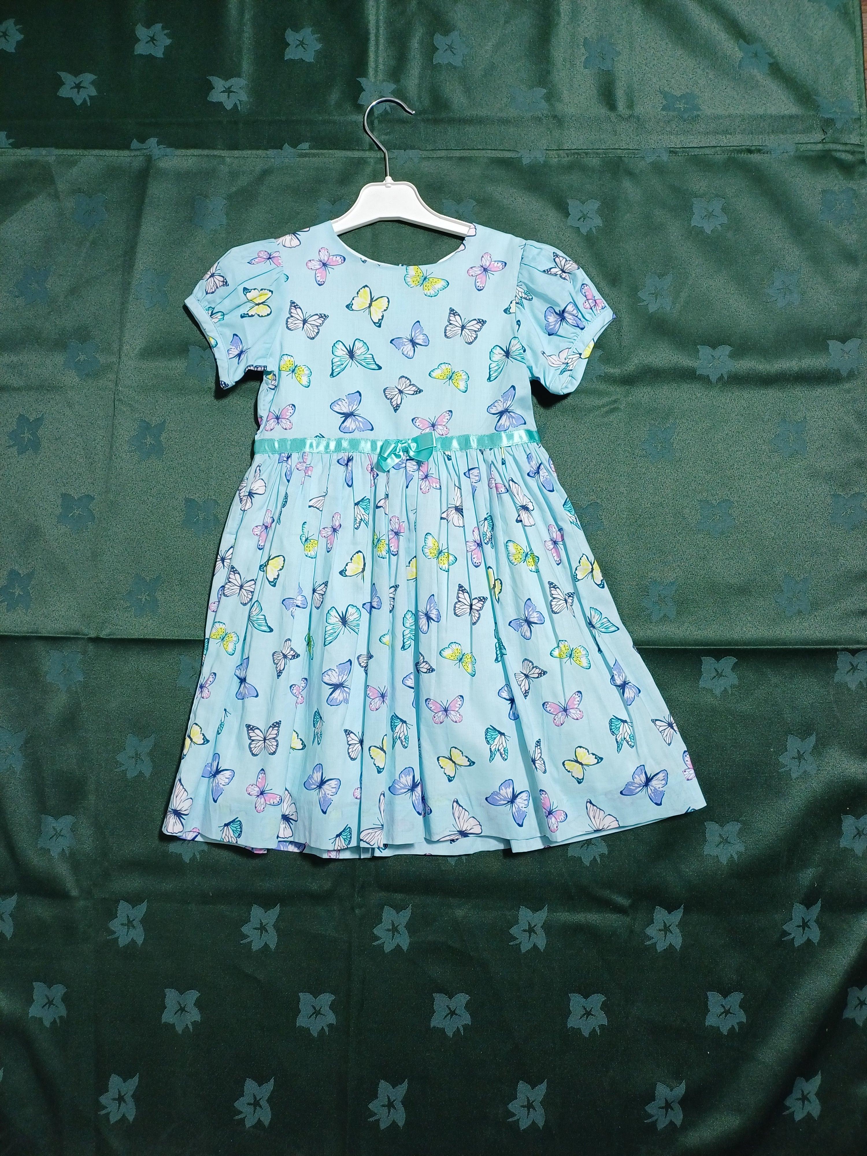 RACHEL RILEY BLUE-4Y RR0101 GIRLS DRESS