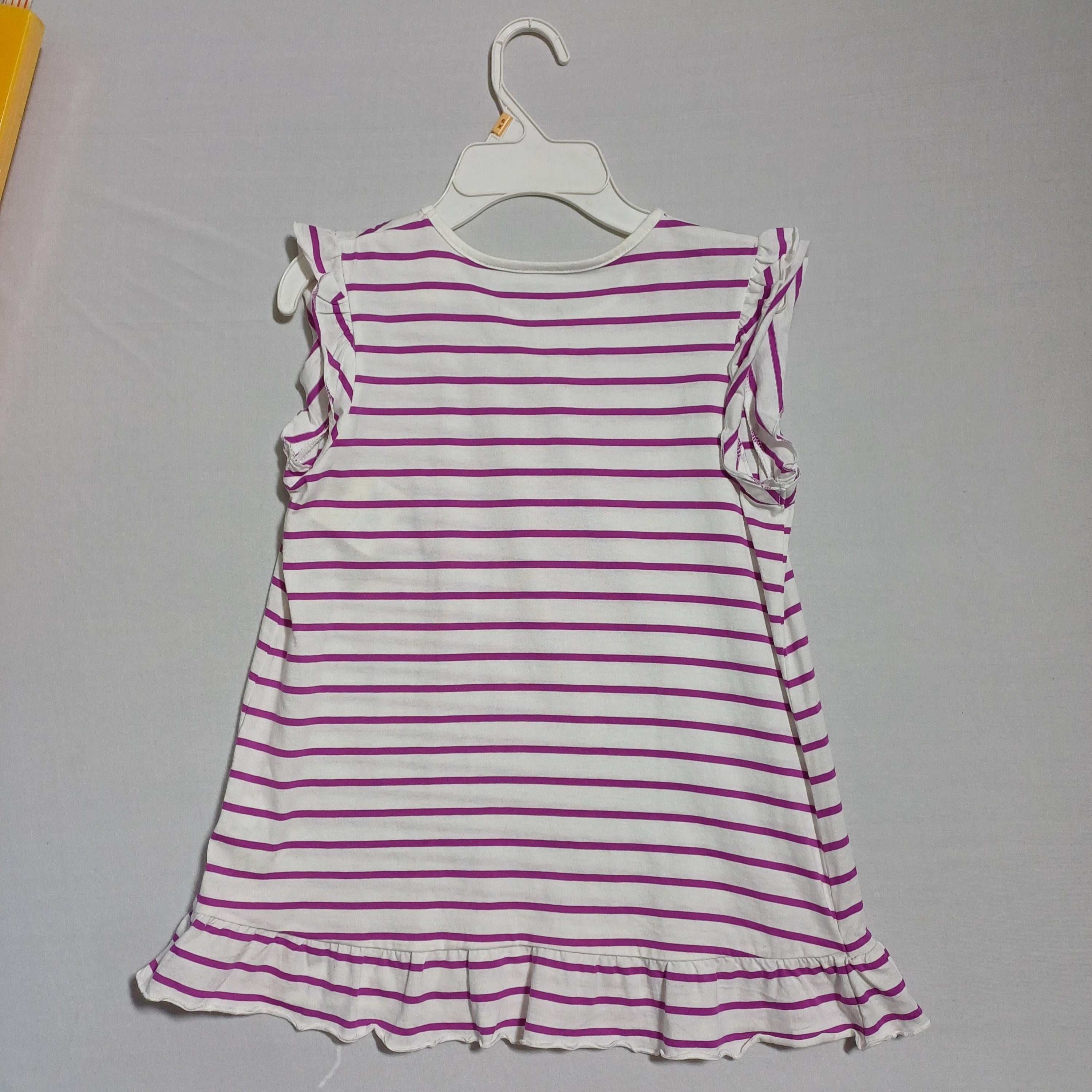 Oshkosh Girl Short Dress Pruple White 473A816