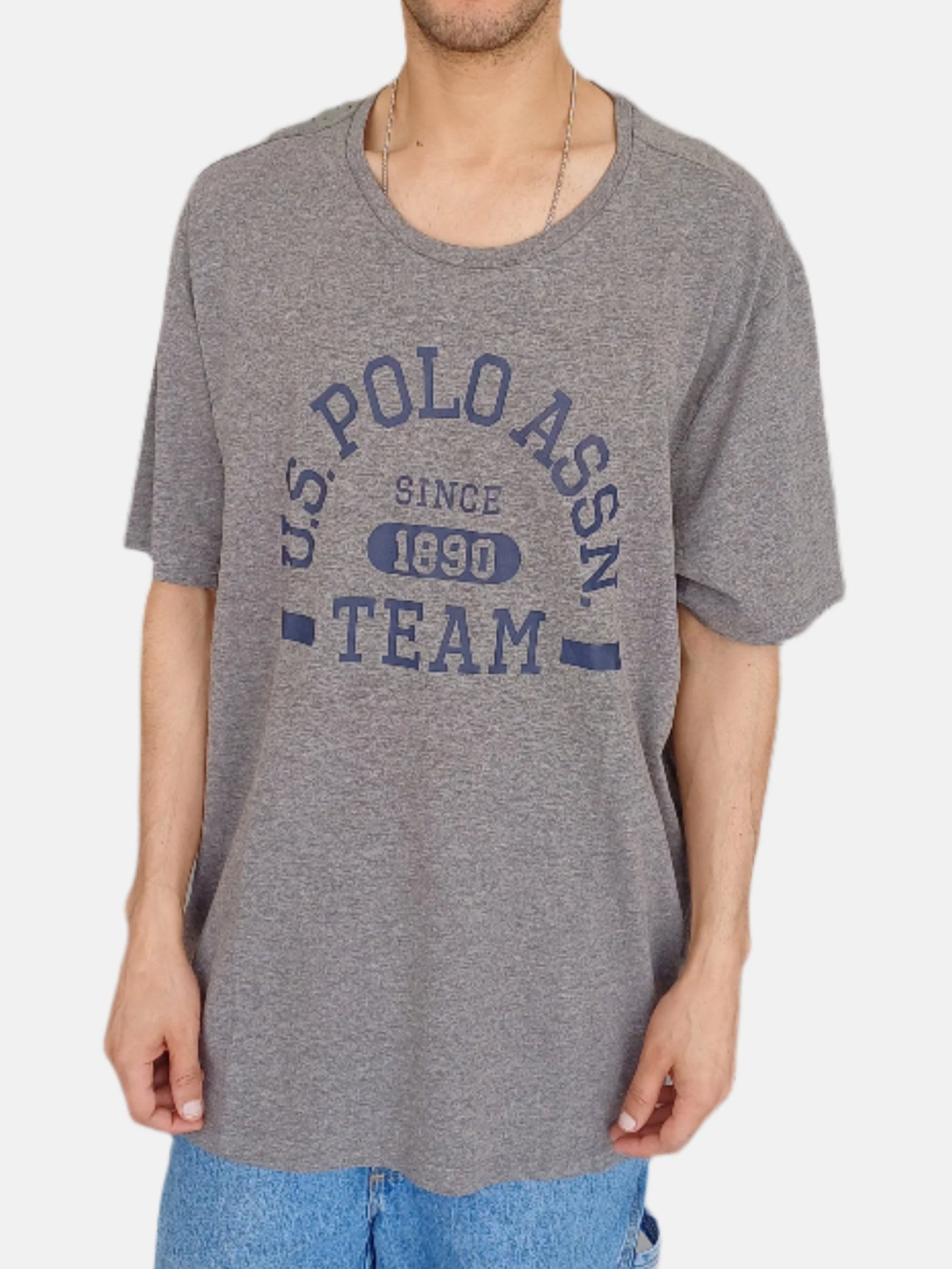 U.S. Polo Assn. Round Neck T-Shirts Grey 30