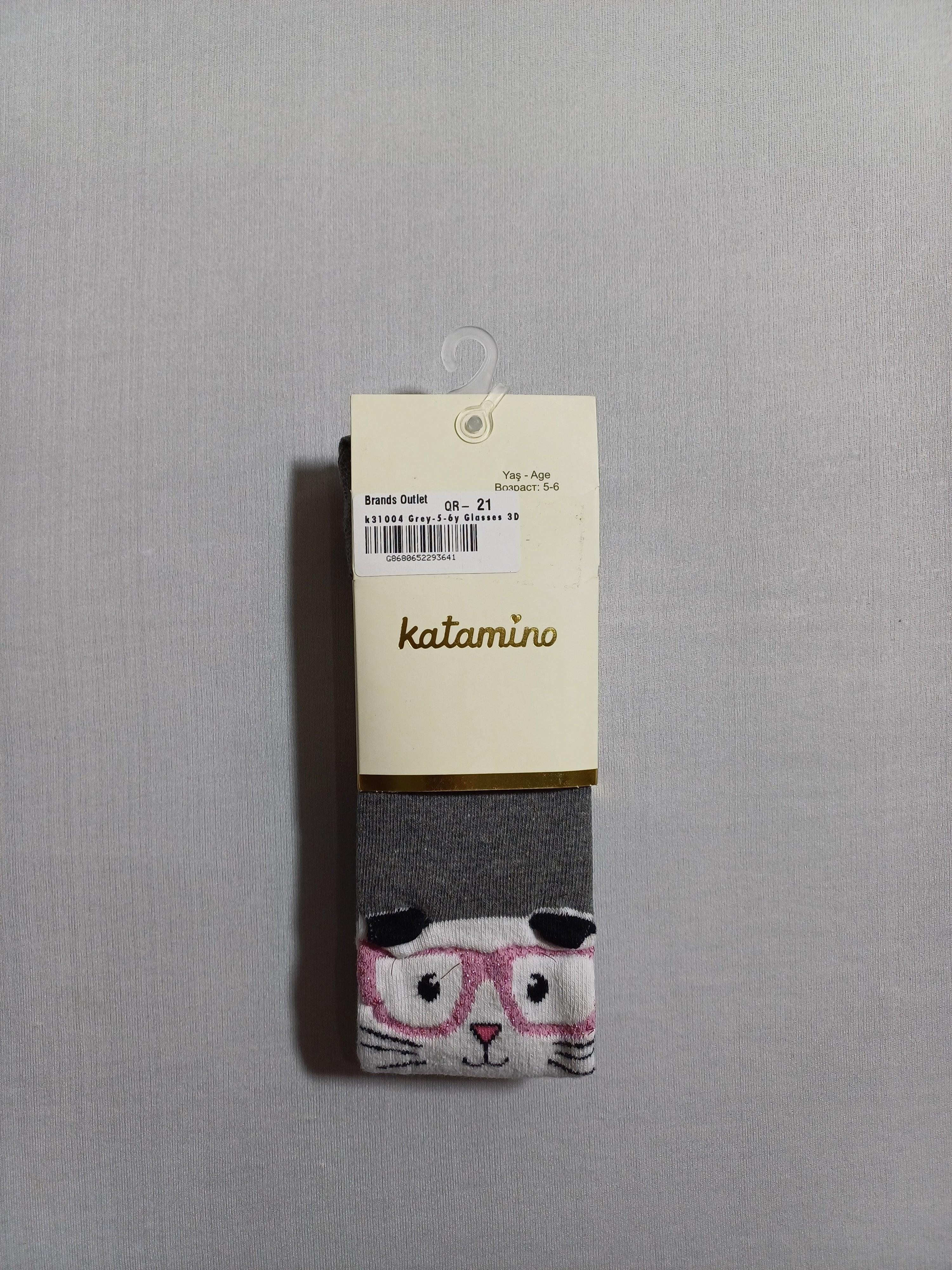 k31004 Collants 3D Lunettes Grises