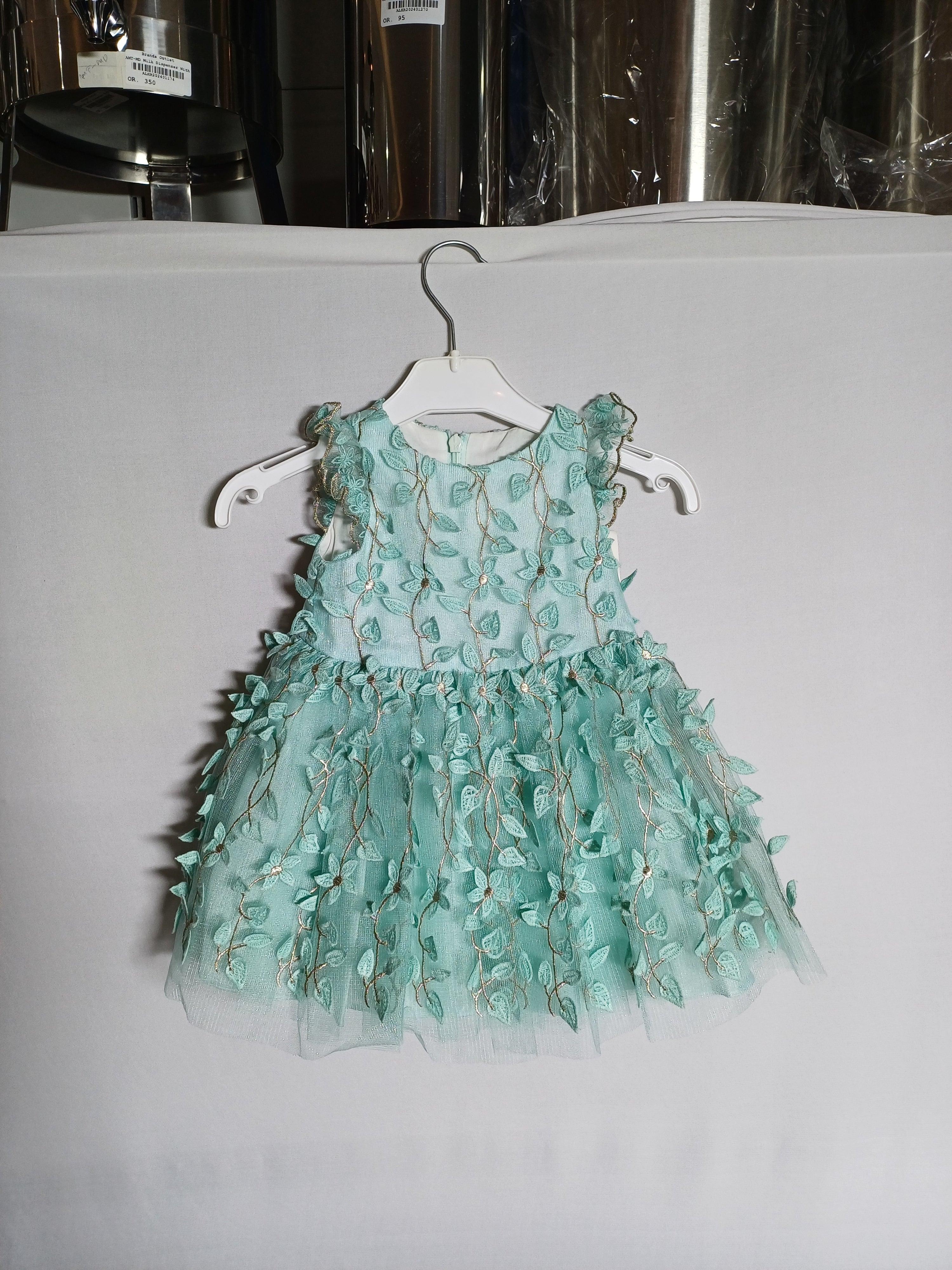 DAVID CHARLES BLU-12M BABY GIRLS DRESS DC0059