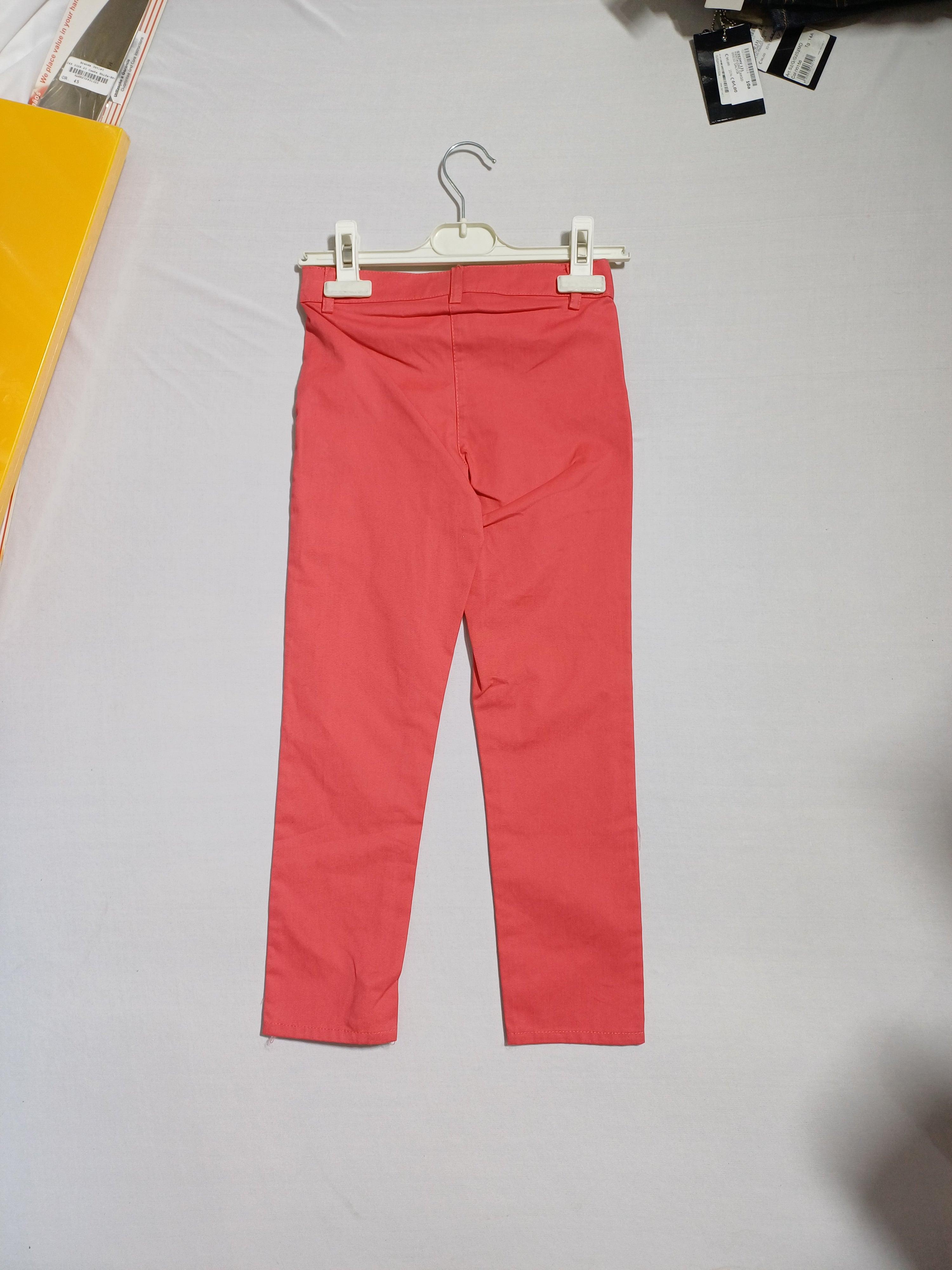 G14K40008 PANTALON FILLE ROUGE-3-4Y