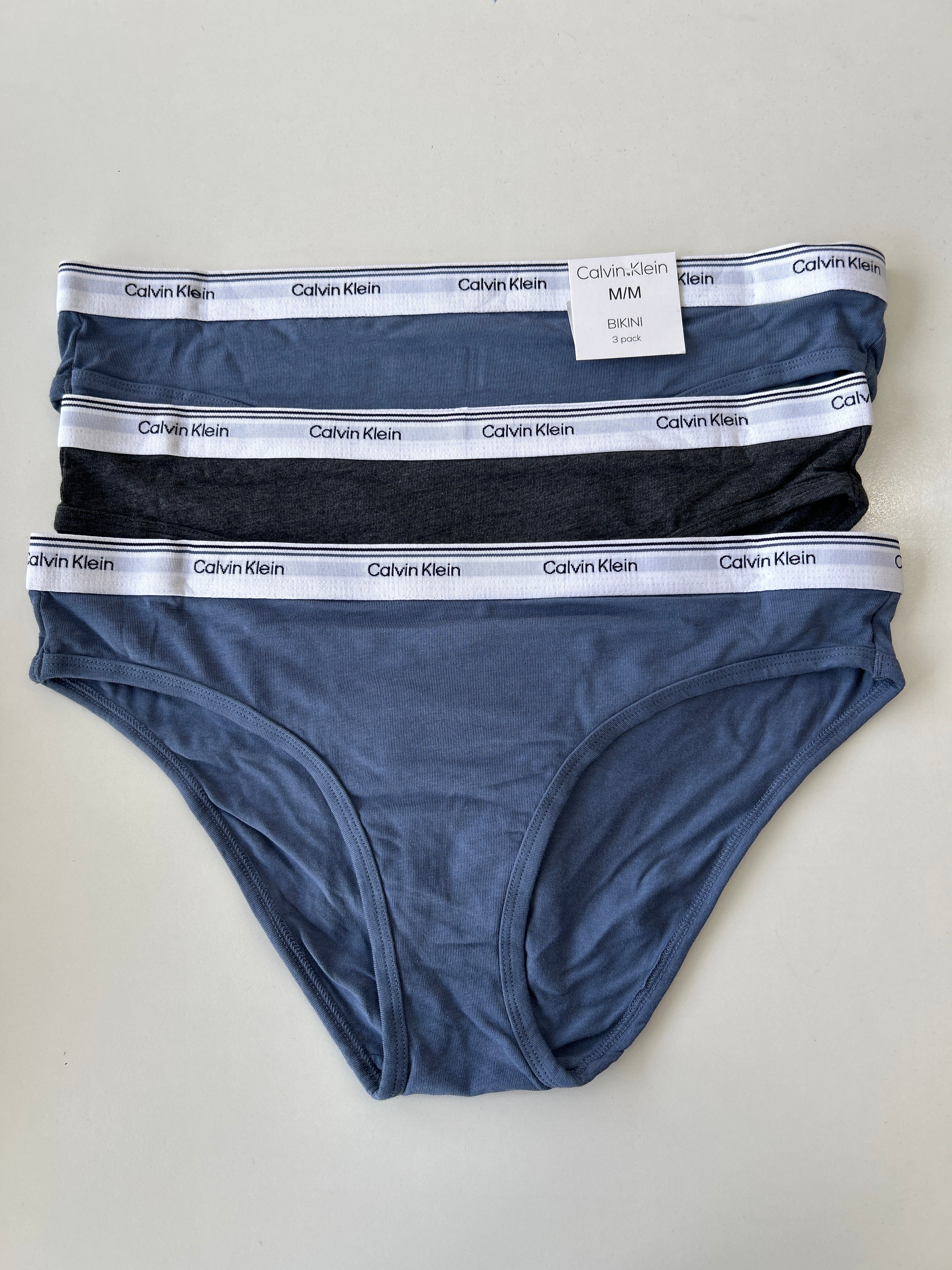 Lot de 3 culottes bikini M Calvin Klein