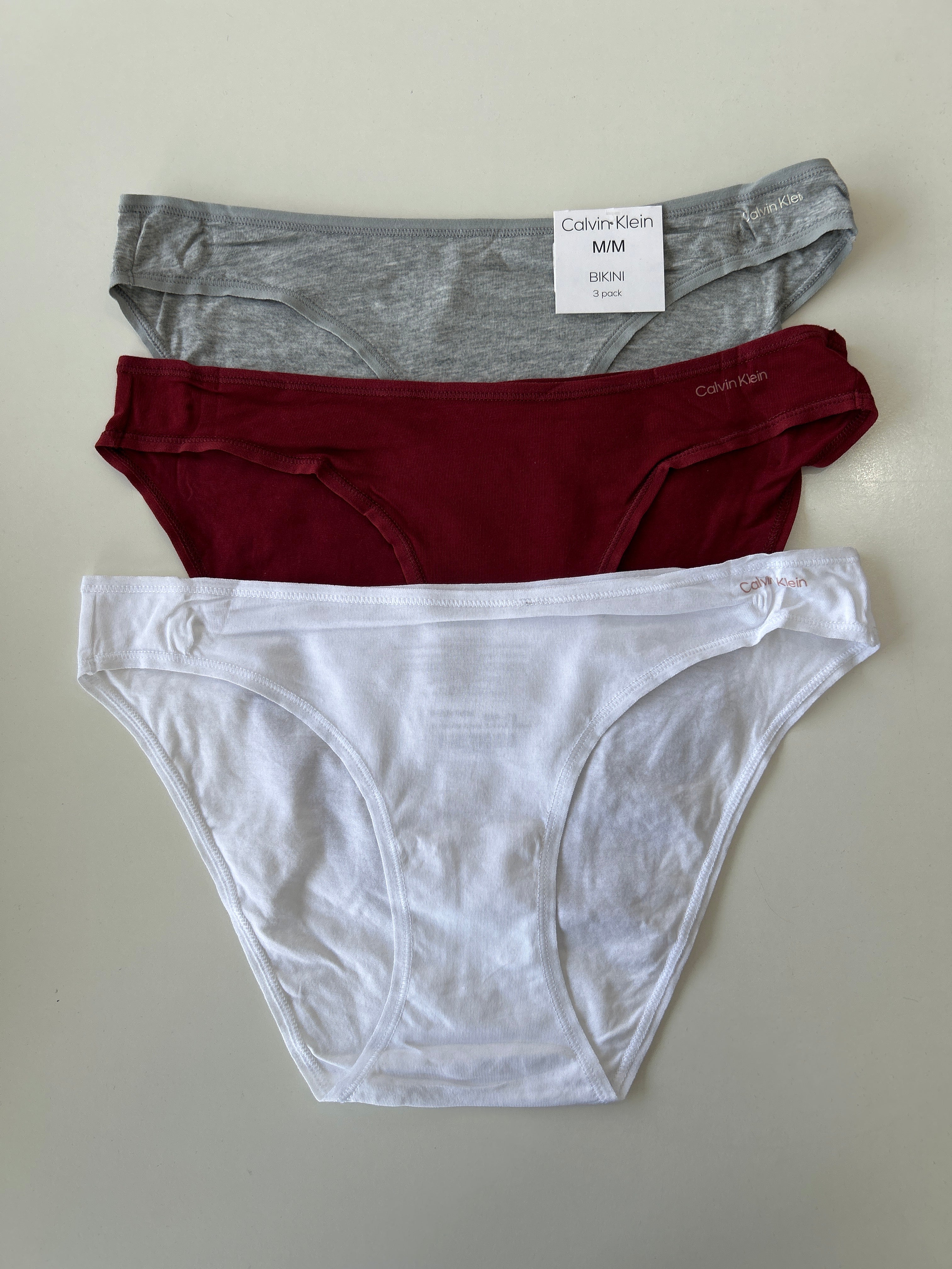 Lot de 3 culottes bikini M Calvin Klein