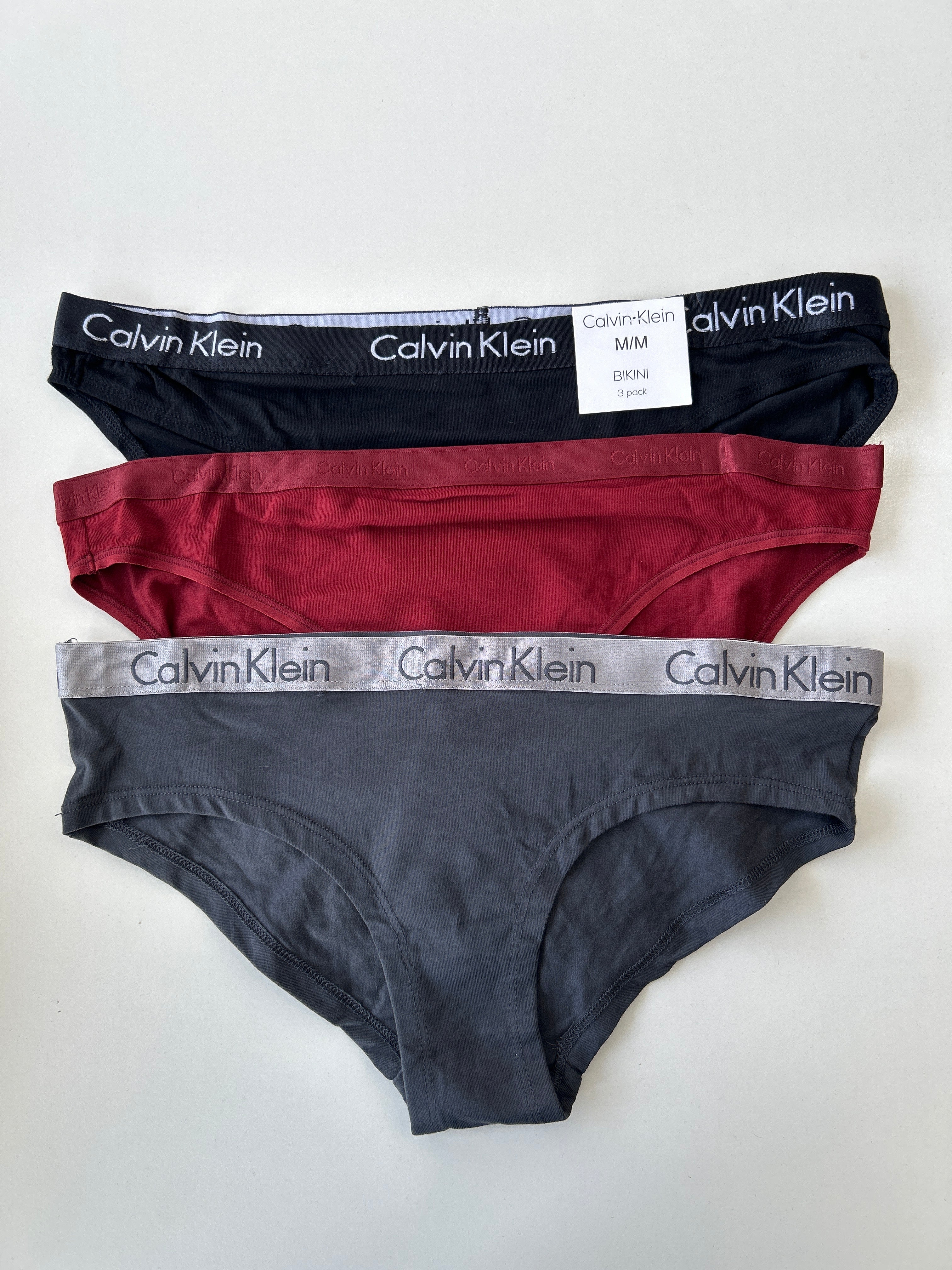Lot de 3 culottes bikini M Calvin Klein