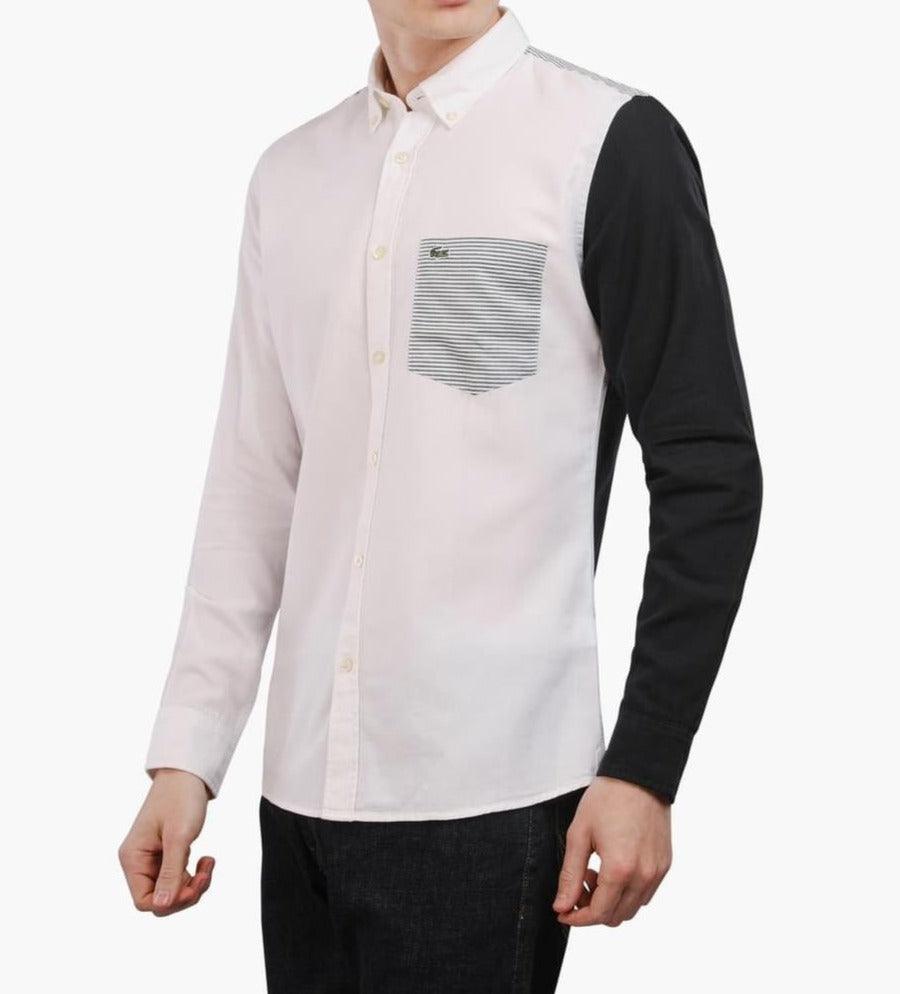 CHEMISE LACOSTE BLANCHE HOMME